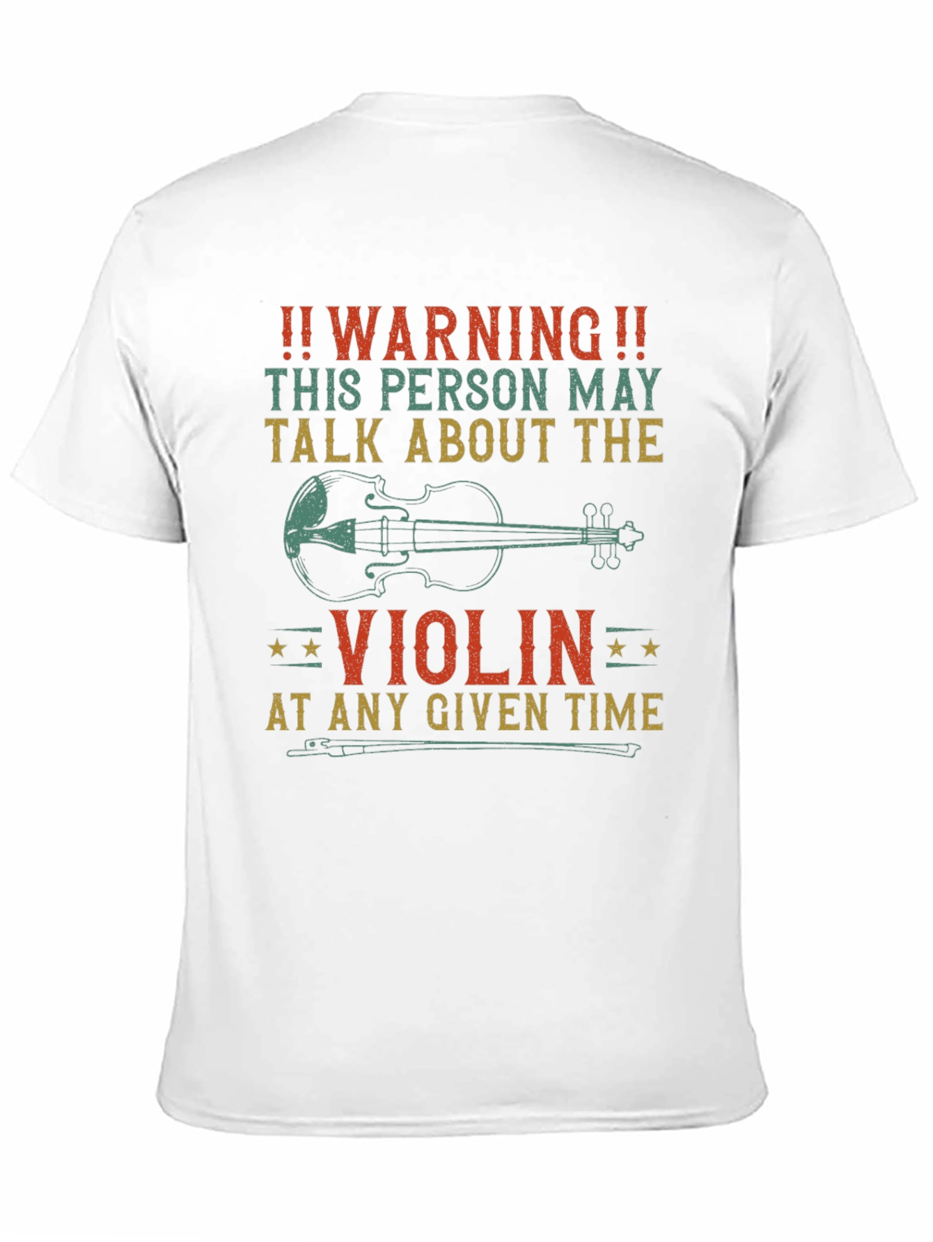 Warning Violin T-Shirt
