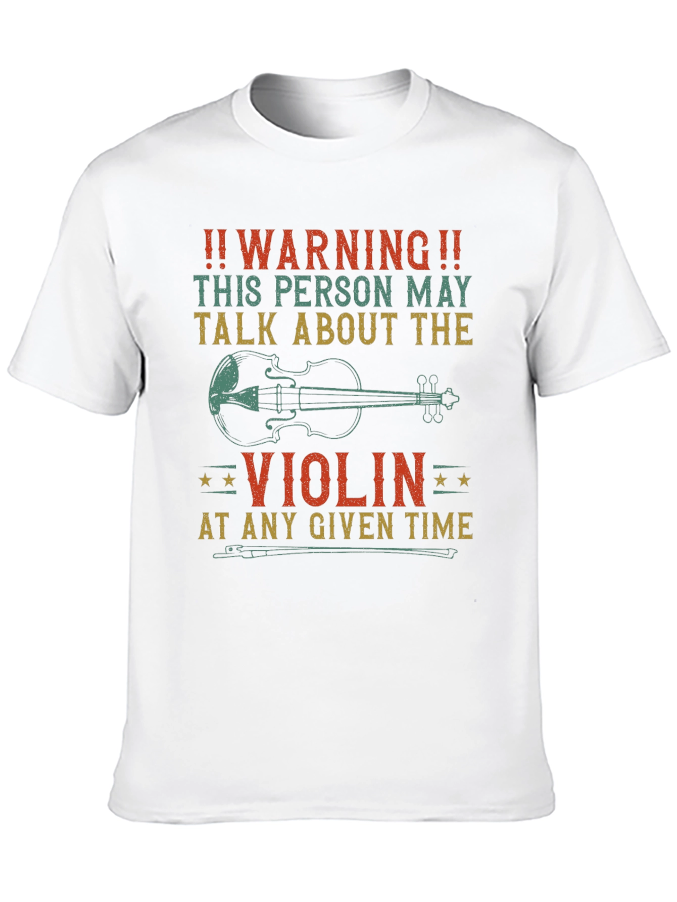 Warning Violin T-Shirt