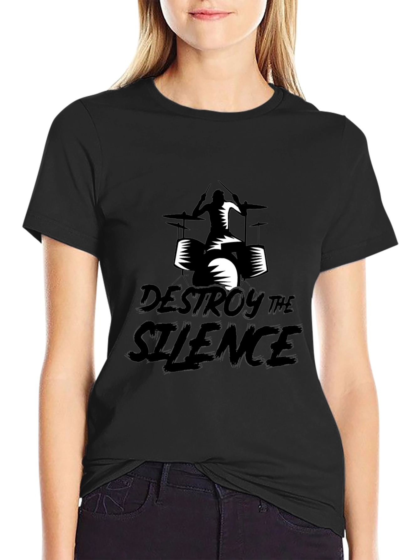 Destroy the Silence Graphic Tee - Black