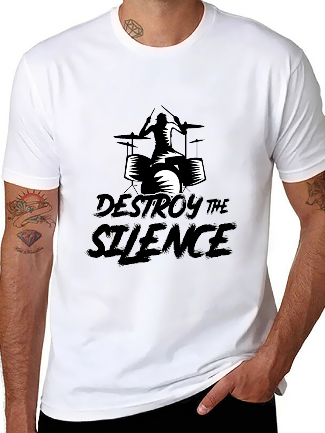 Destroy the Silence Graphic Tee - Black