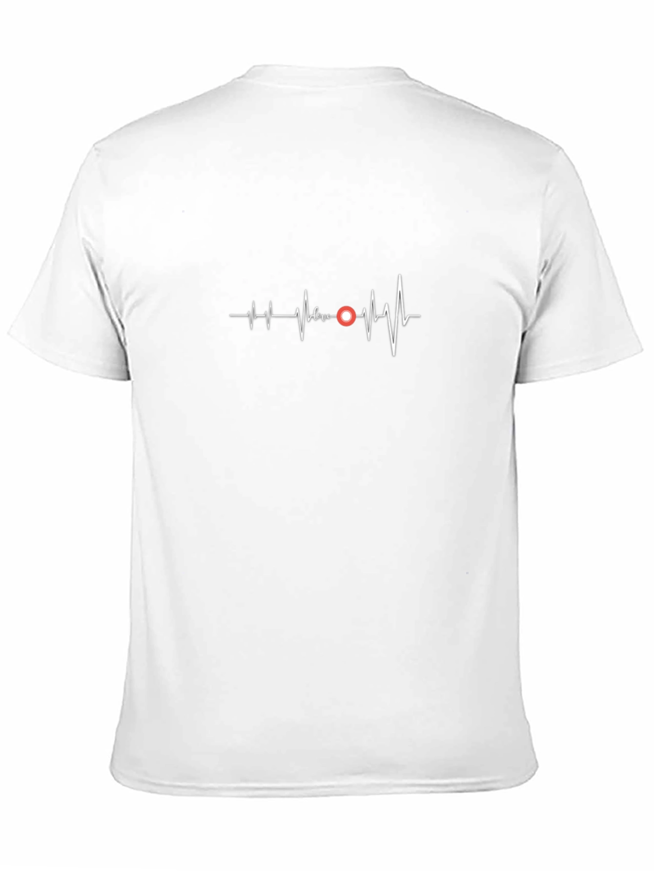 Heartbeat Love Graphic T-Shirt - Stylish Black Tee
