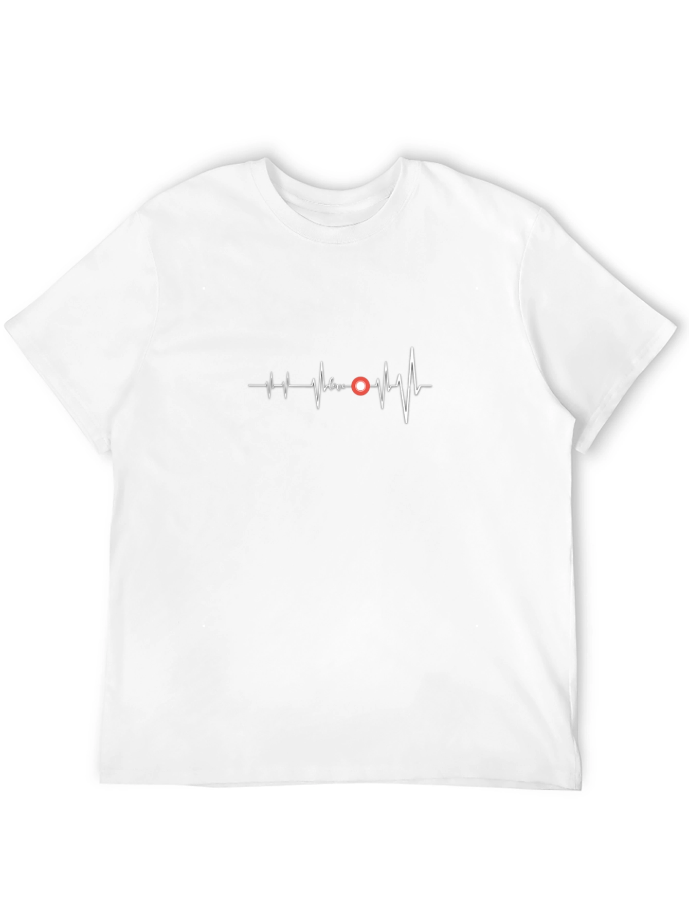 Heartbeat Love Graphic T-Shirt - Stylish Black Tee