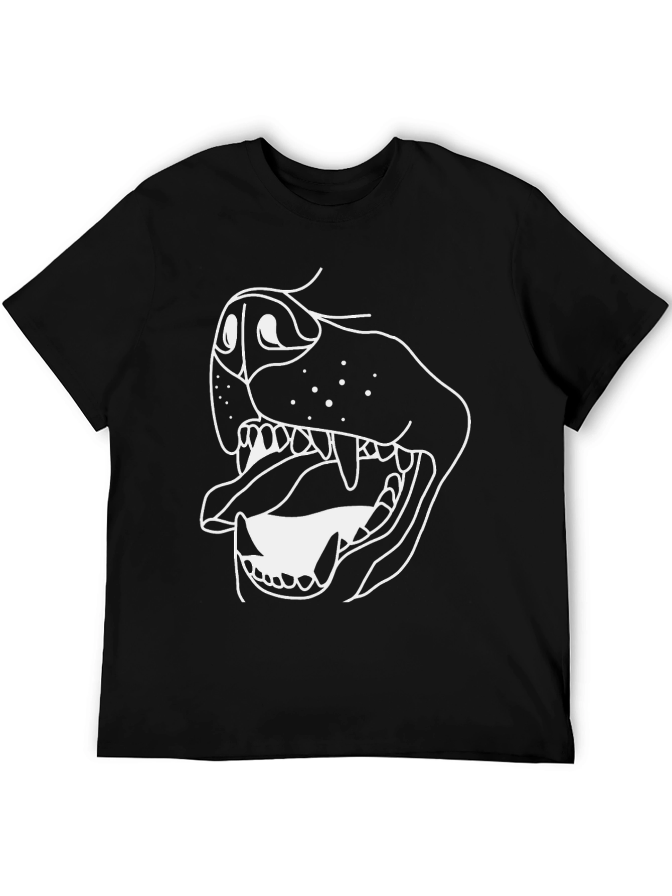 Dog Graphic Tee - Black
