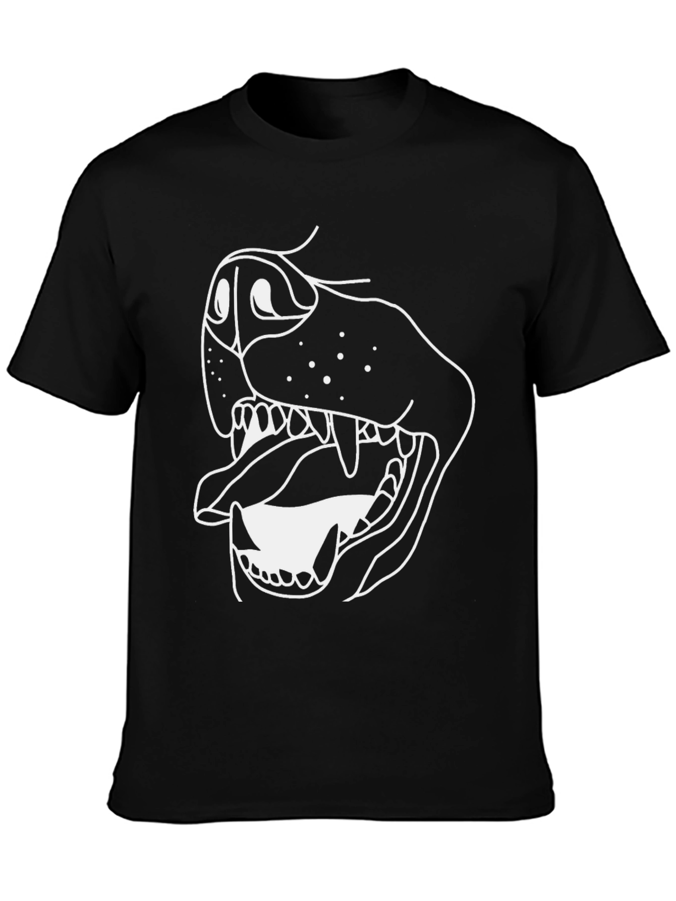 Dog Graphic Tee - Black