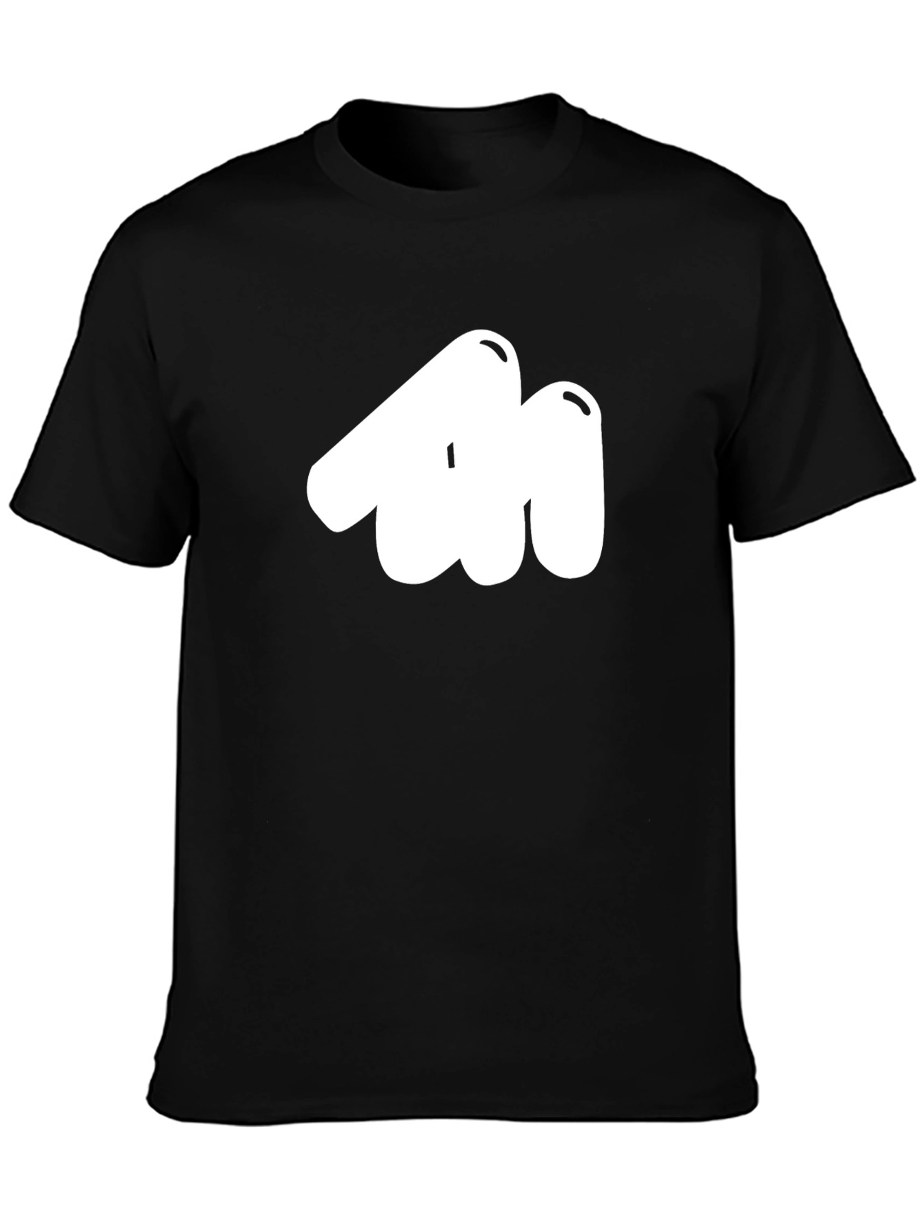 Abstract Graphic Black T-Shirt - Modern Casual Wear