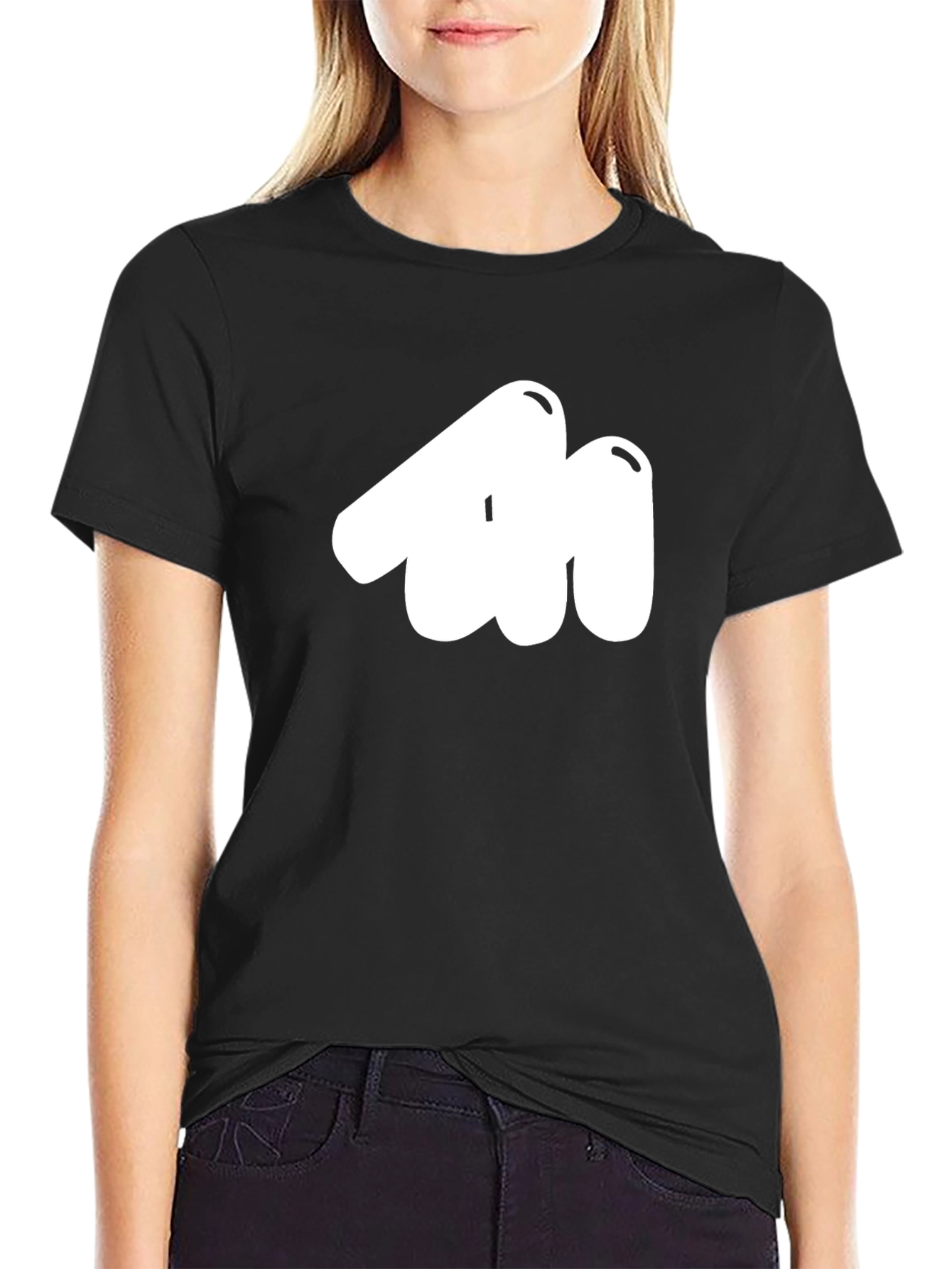 Abstract Graphic Black T-Shirt - Modern Casual Wear