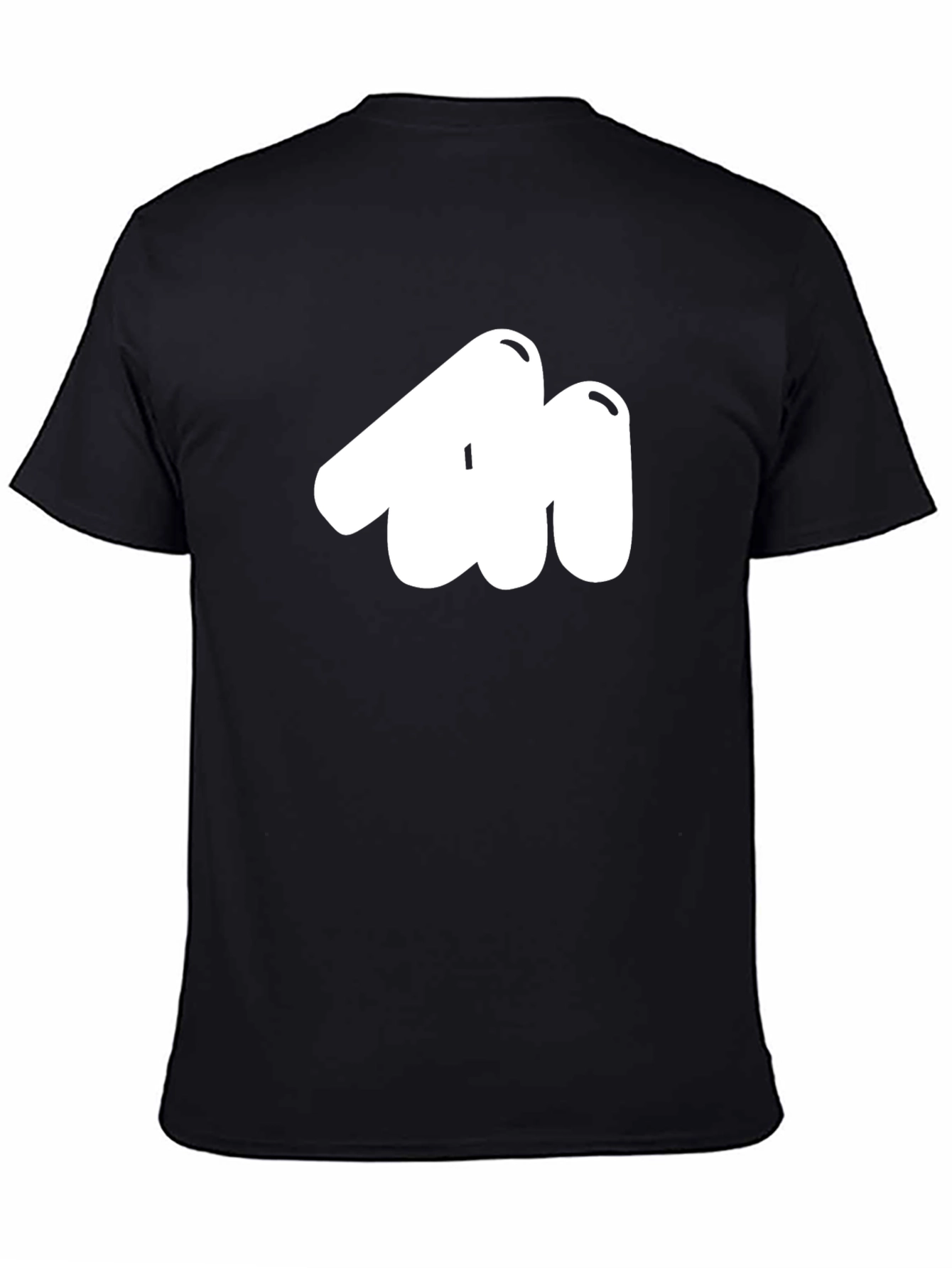 Abstract Graphic Black T-Shirt - Modern Casual Wear