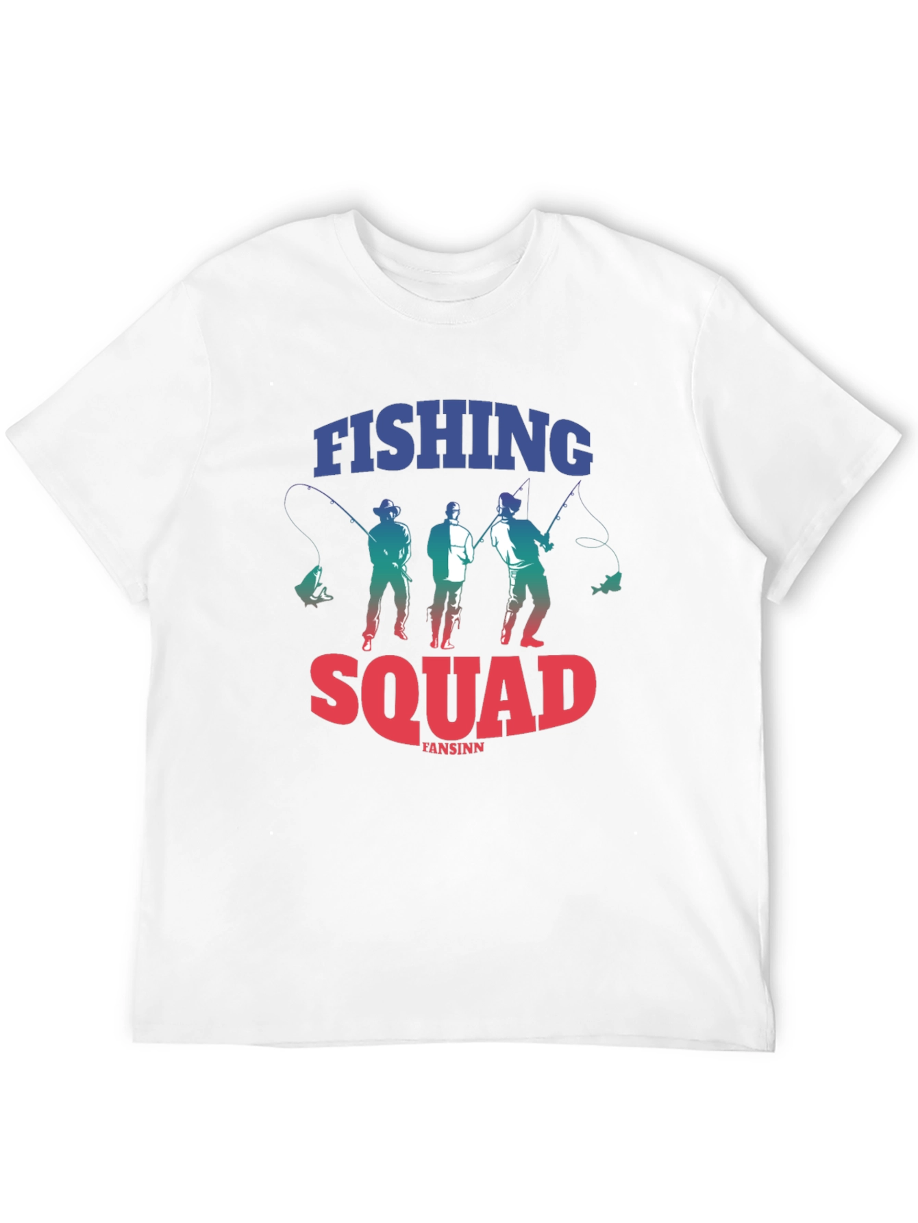 Fishing Squad Graphic Tee - Black Cotton T-Shirt