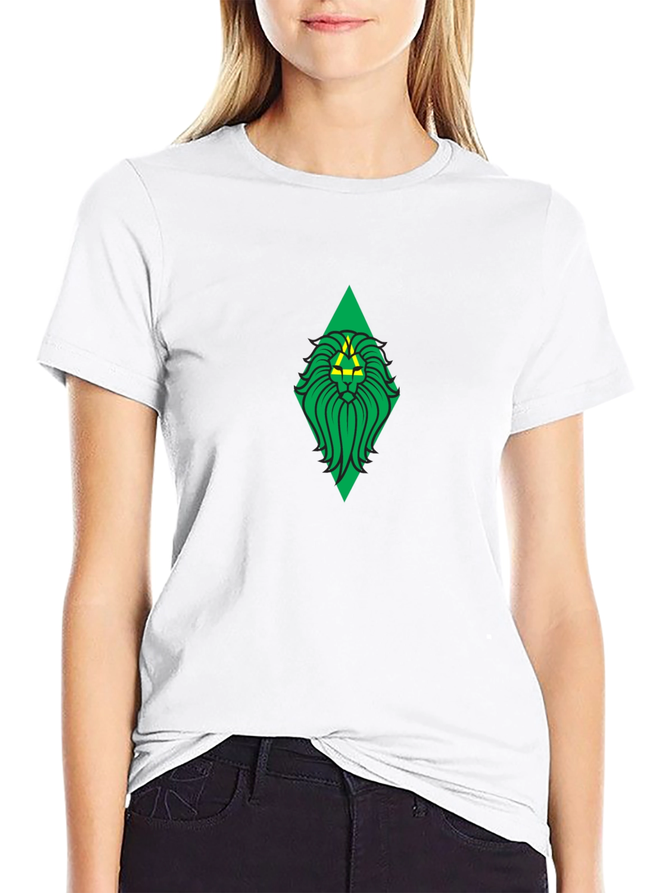 Lion Crest Graphic Tee - Black Casual Shirt