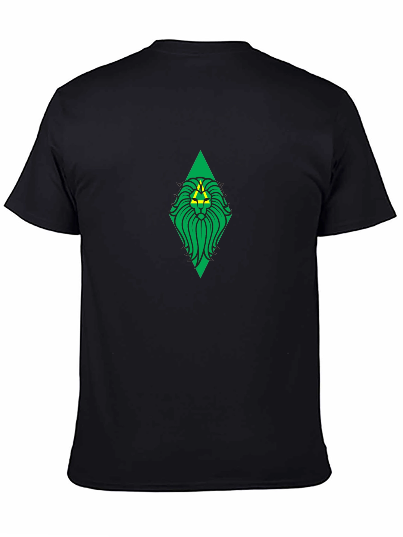 Lion Crest Graphic Tee - Black Casual Shirt