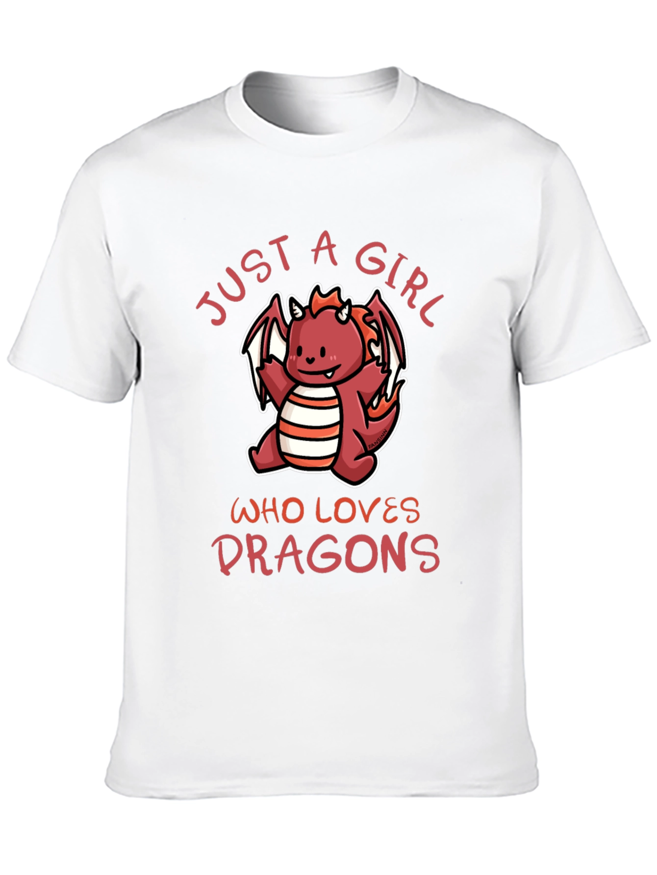 Just A Girl Who Loves Dragons Graphic Tee