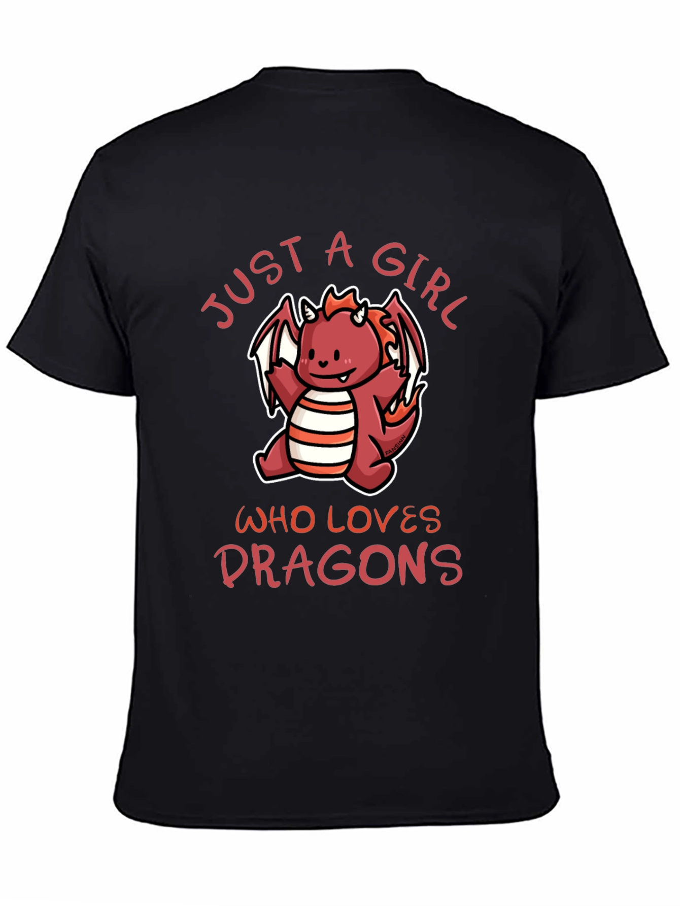 Just A Girl Who Loves Dragons Graphic Tee