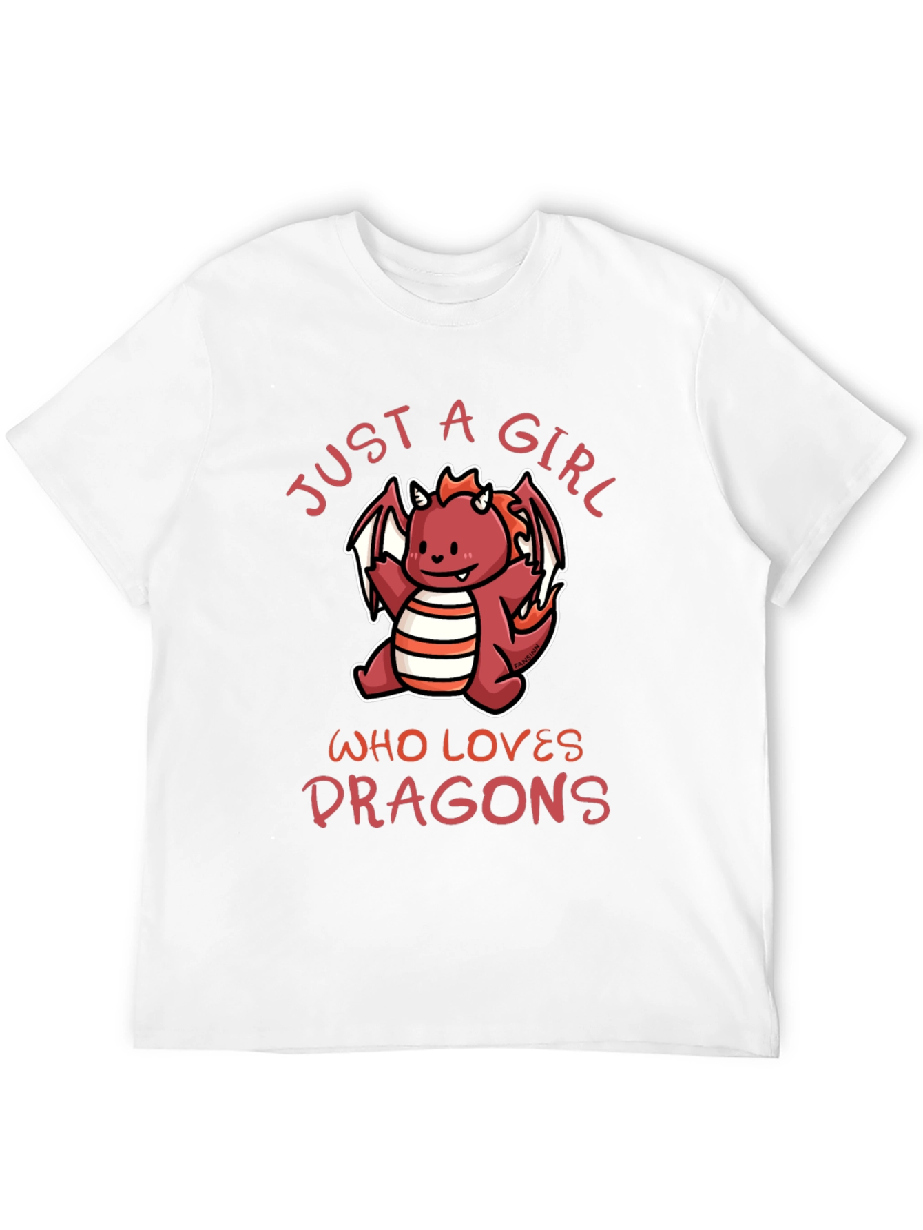 Just A Girl Who Loves Dragons Graphic Tee