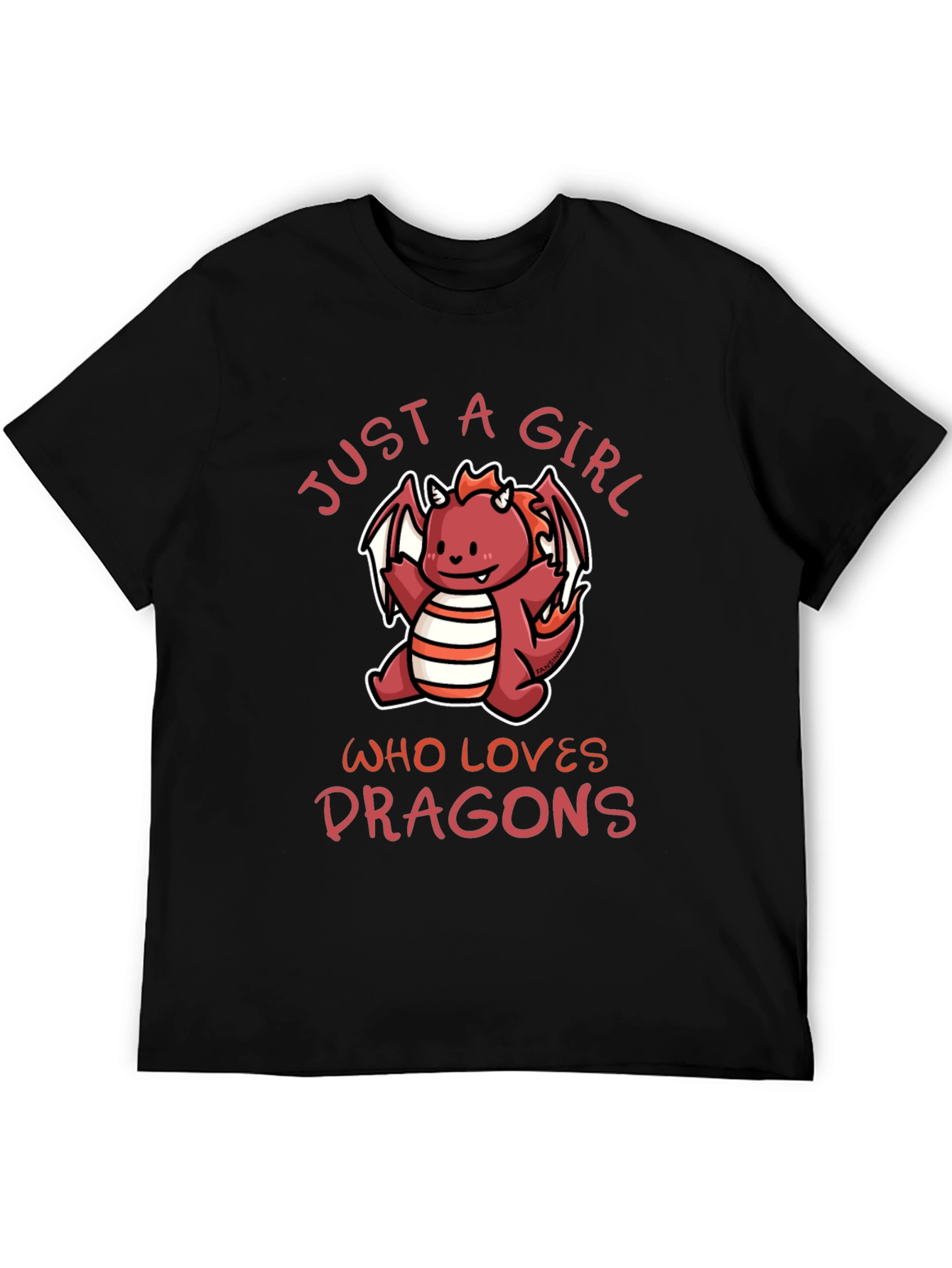Just A Girl Who Loves Dragons Graphic Tee