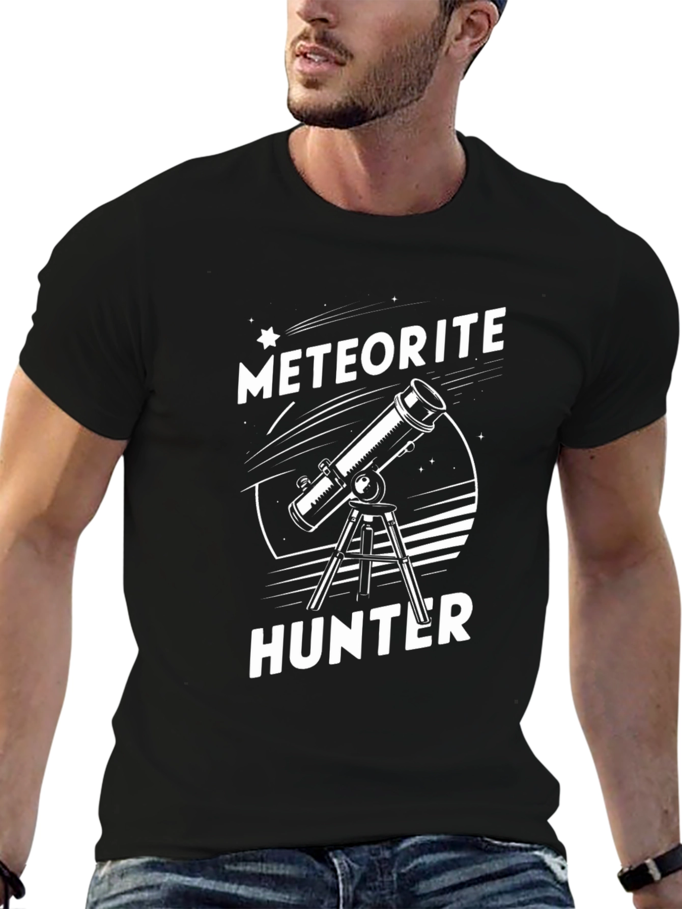 Meteorite Hunter T-Shirt Astronomy Telescope Tee