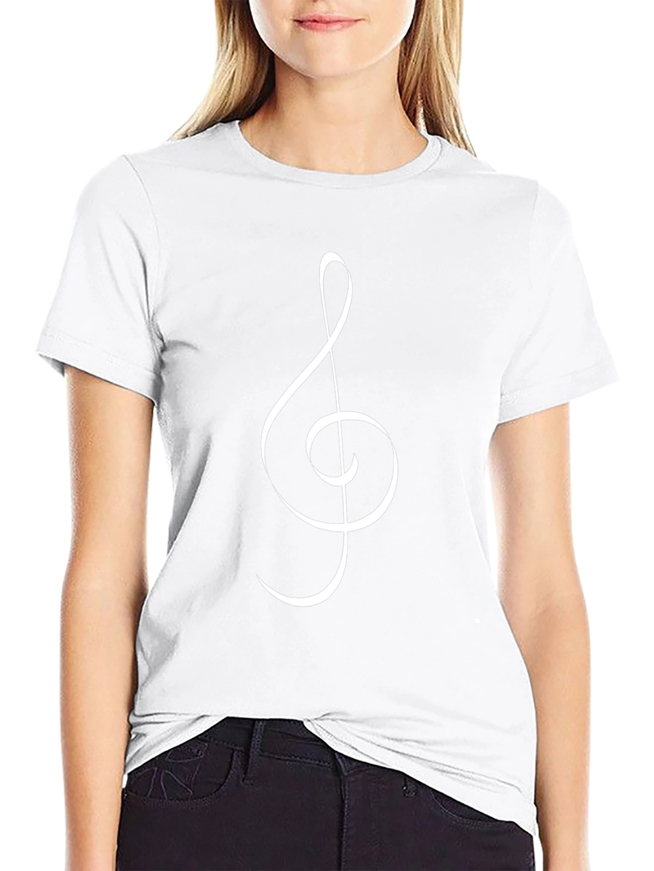 Music Lovers Treble Clef Tee