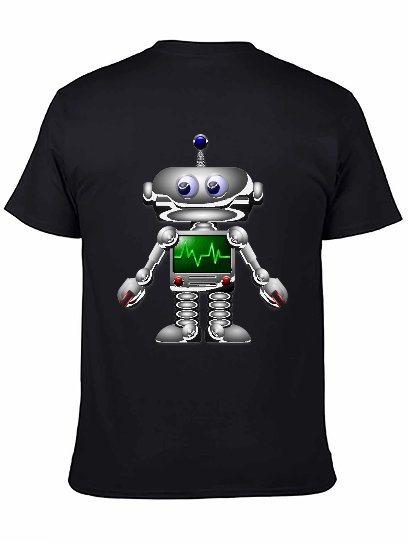 Robot Heartbeat Graphic T-Shirt