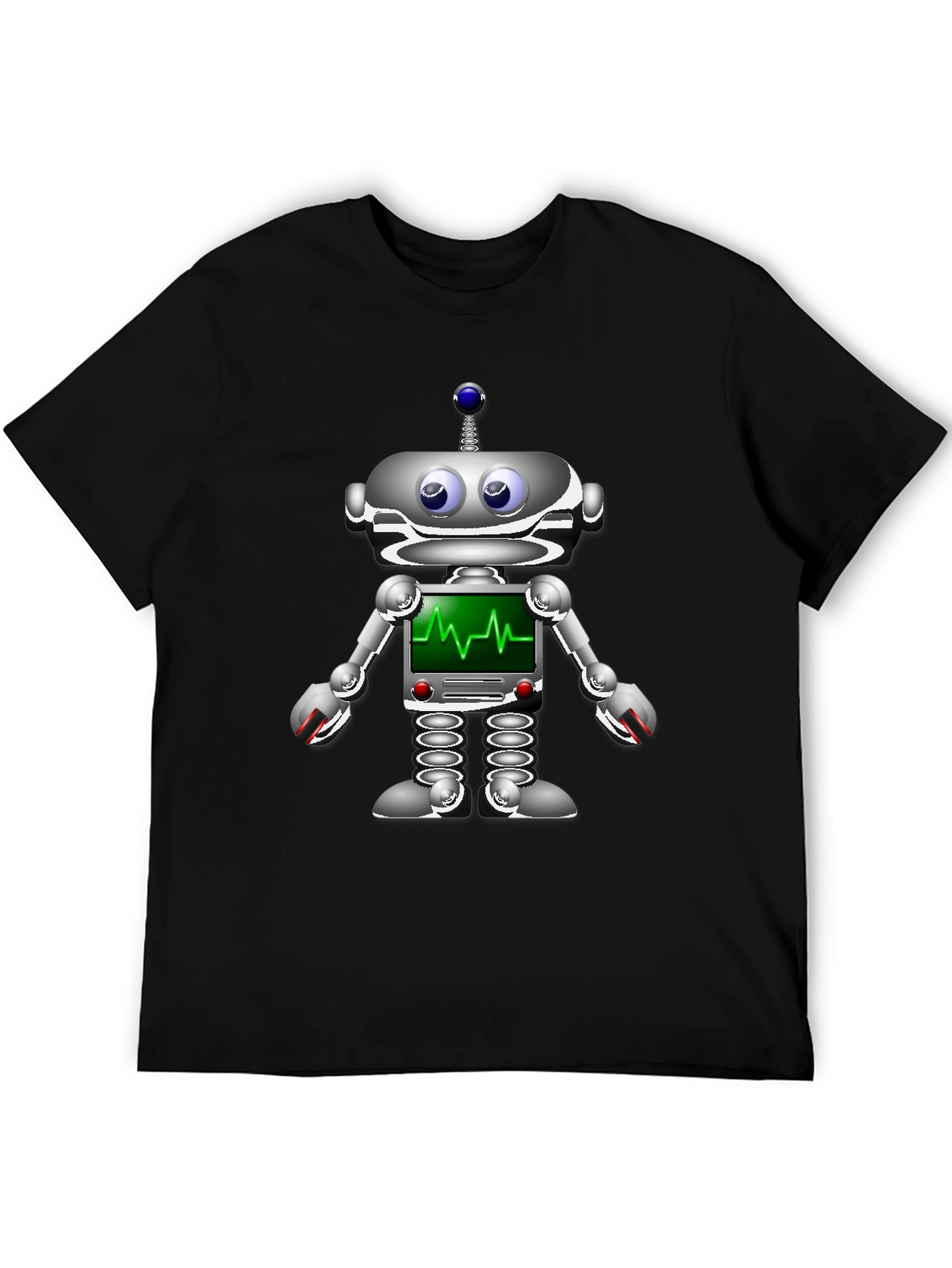 Robot Heartbeat Graphic T-Shirt