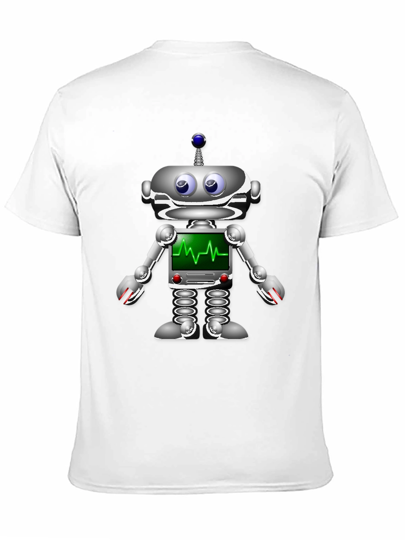 Robot Heartbeat Graphic T-Shirt
