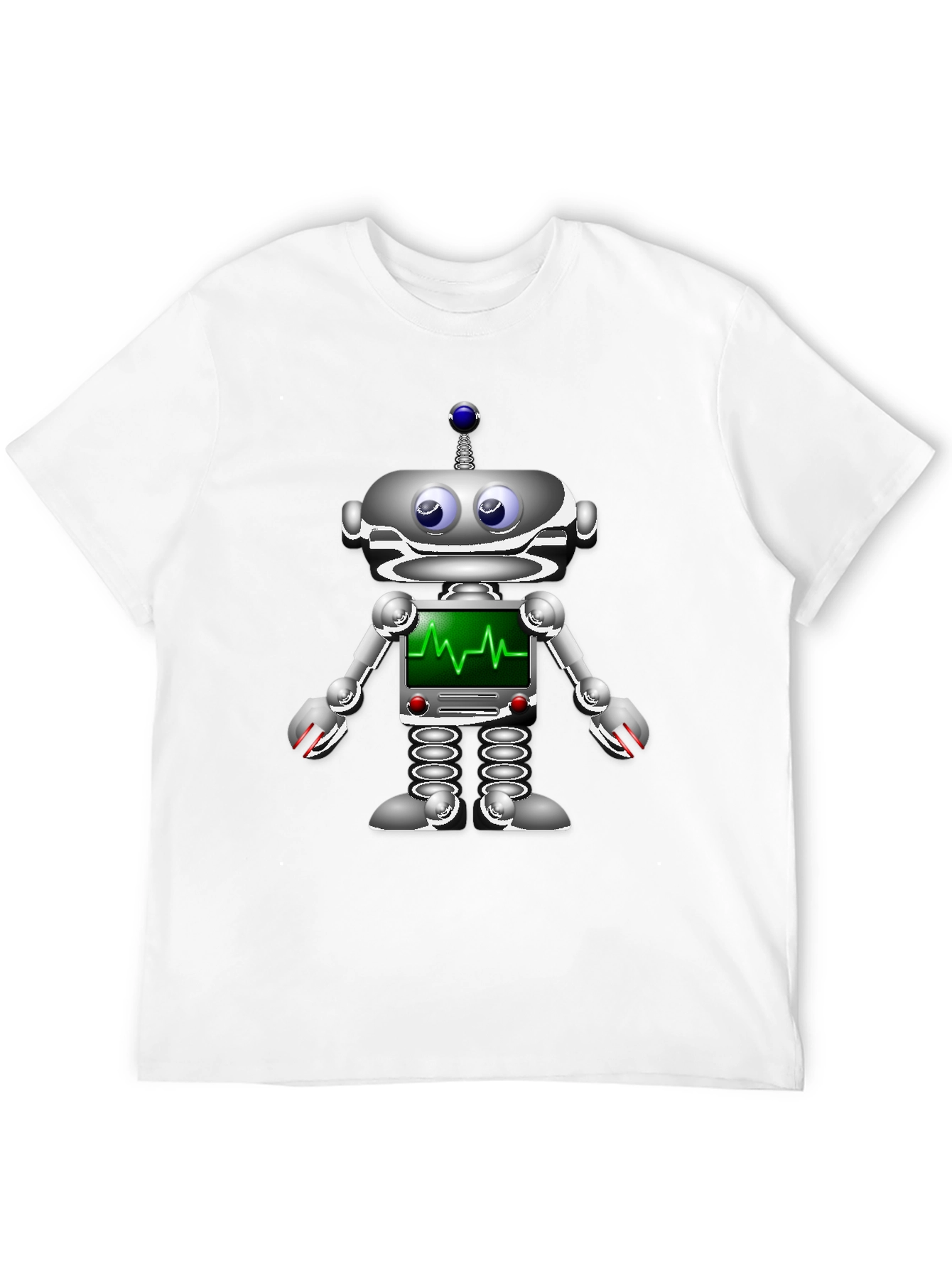 Robot Heartbeat Graphic T-Shirt