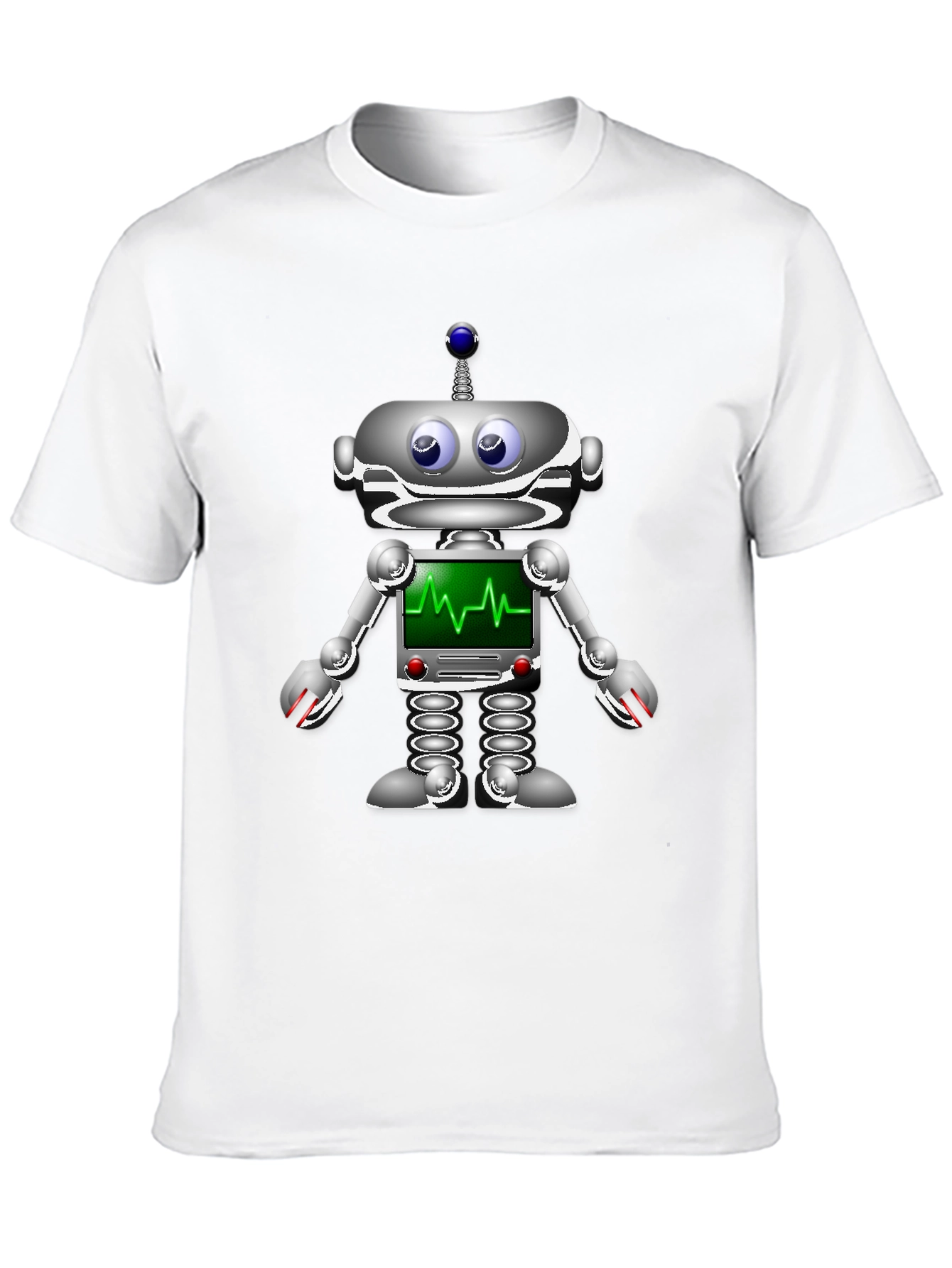 Robot Heartbeat Graphic T-Shirt
