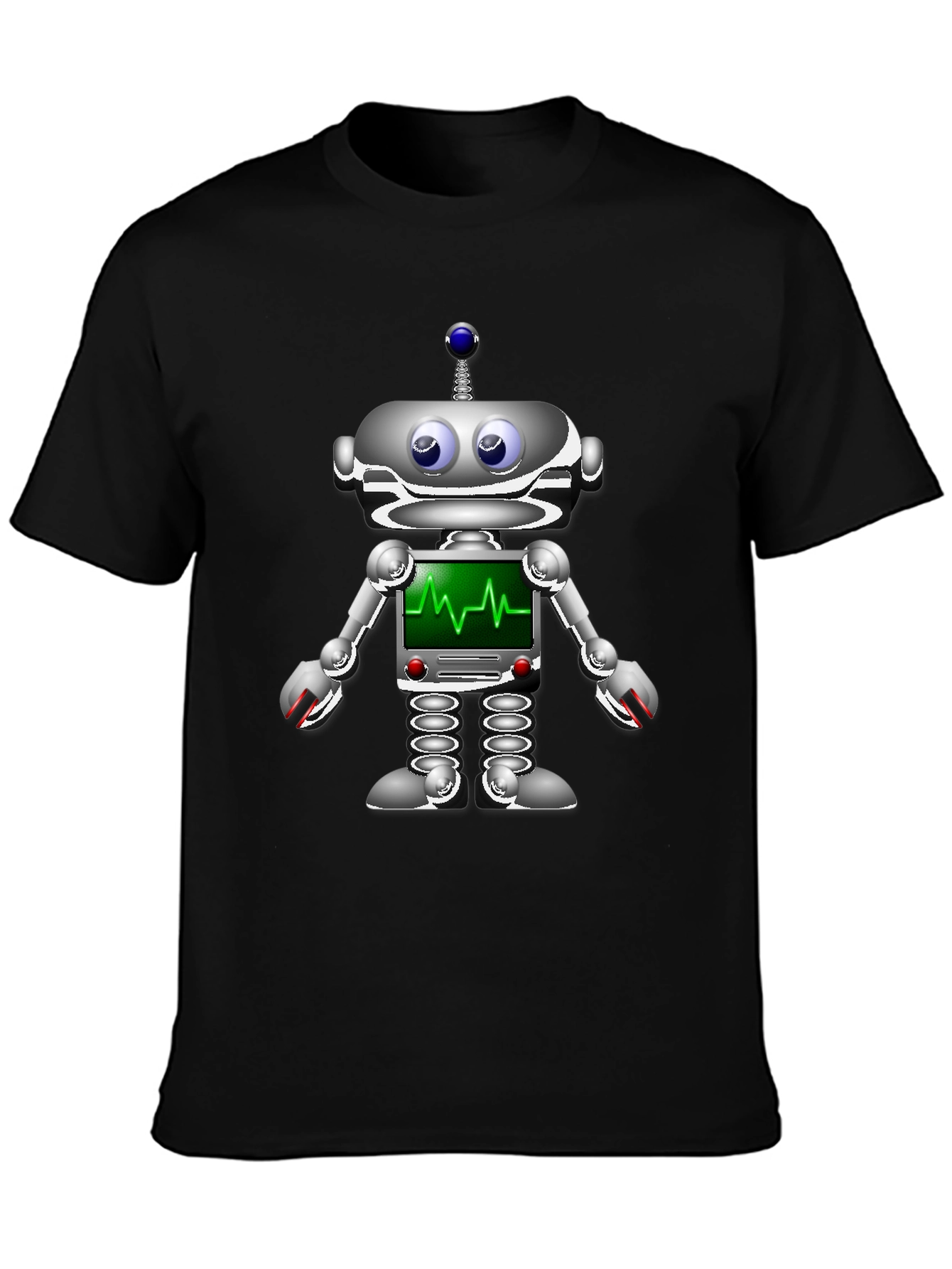 Robot Heartbeat Graphic T-Shirt