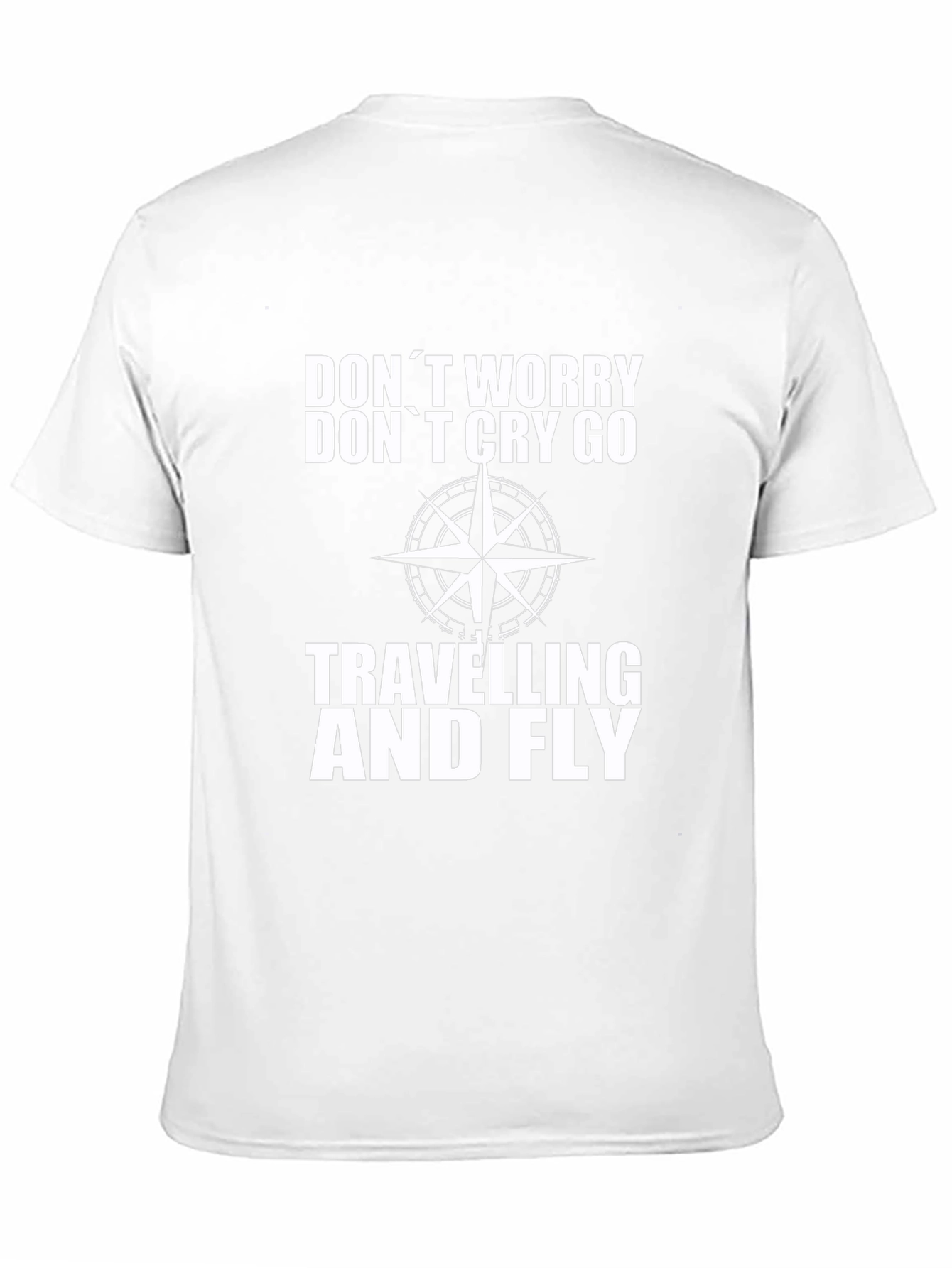 Dont Worry Black Graphic Travel T-Shirt