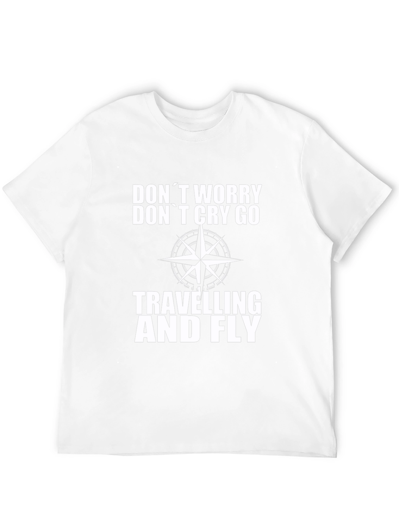 Dont Worry Black Graphic Travel T-Shirt