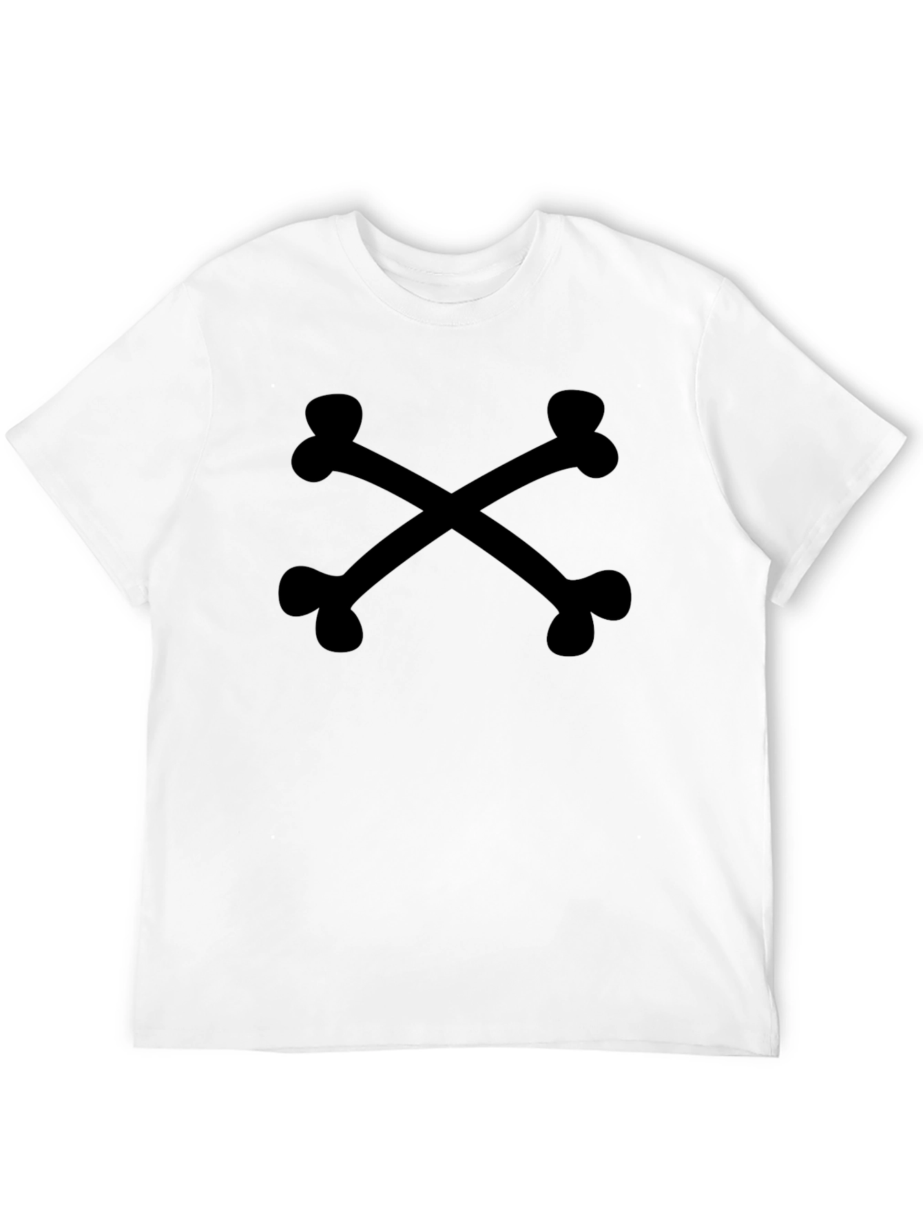 Crossbones Black Graphic Tee - Casual Style