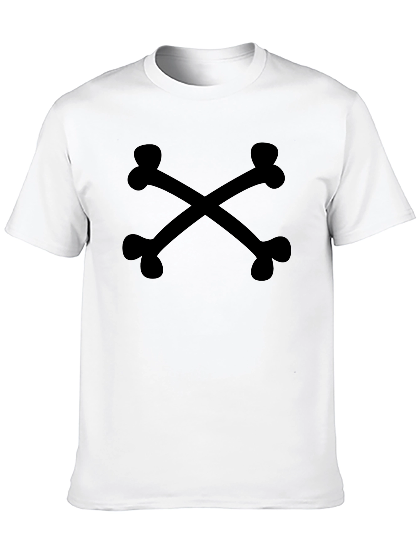 Crossbones Black Graphic Tee - Casual Style