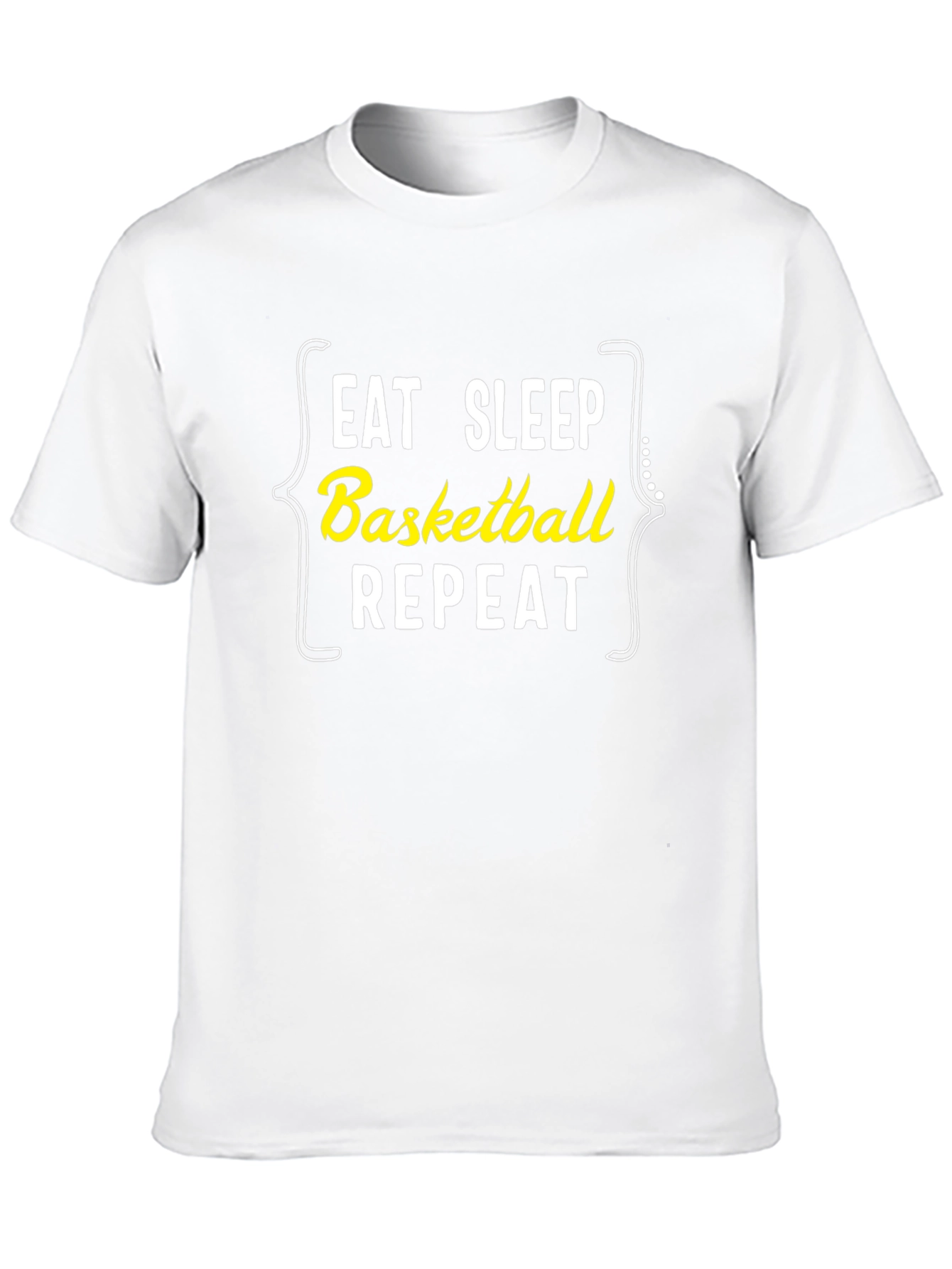 Eat Sleep Basketball Repeat T-Shirt - Black Graphic Tee