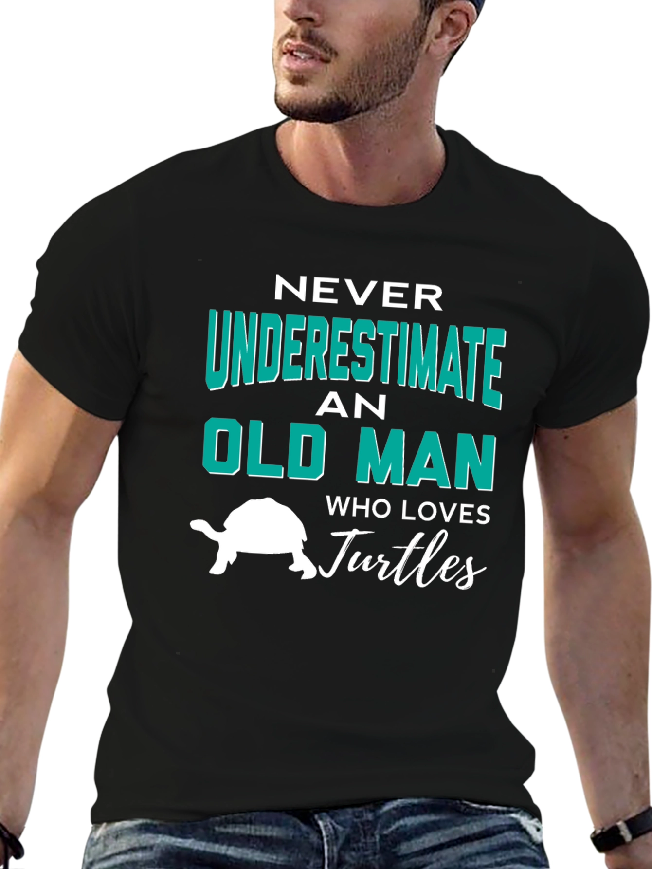 Never Underestimate An Old Man Who Loves Turtles T-Shirt