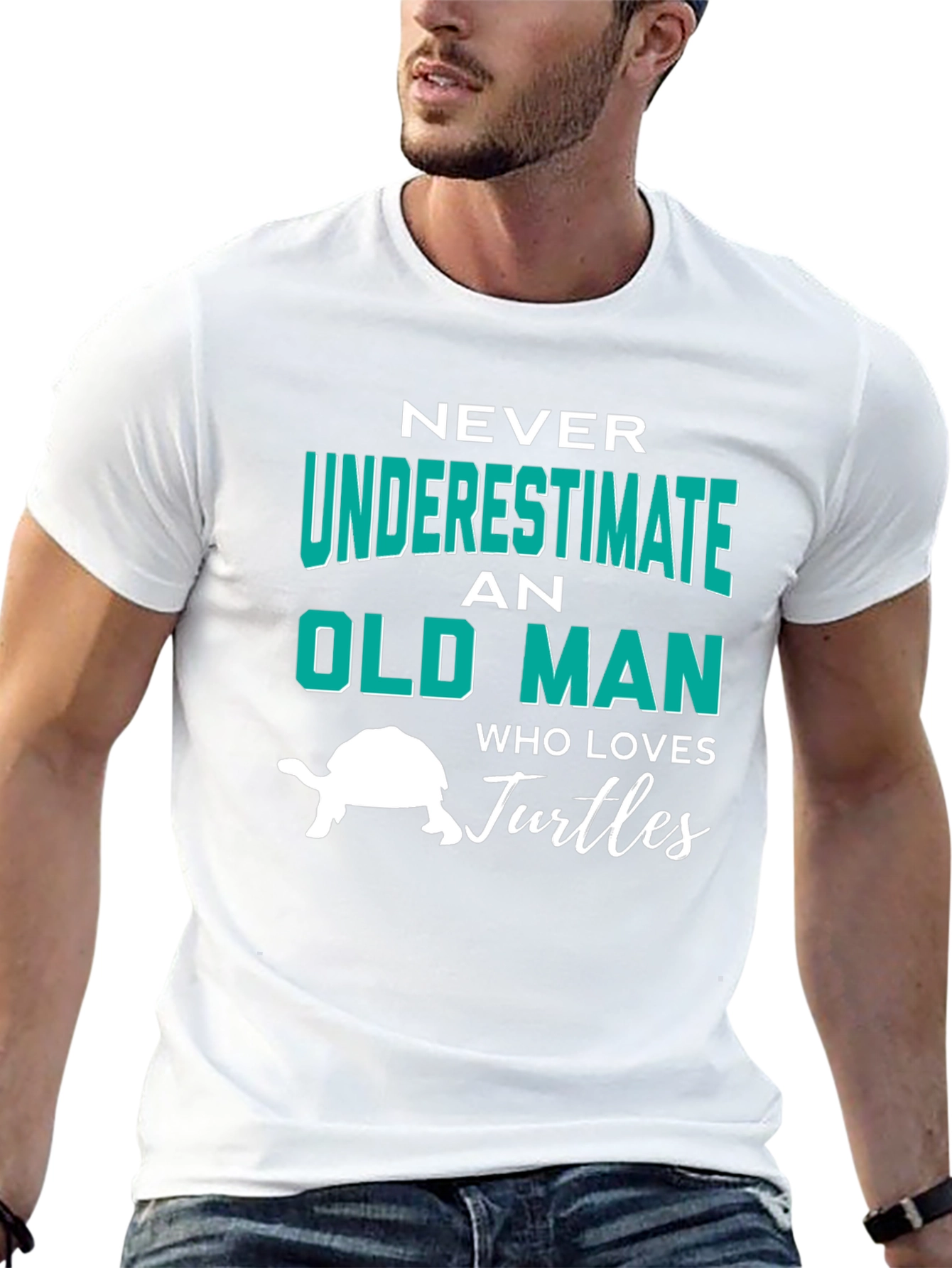 Never Underestimate An Old Man Who Loves Turtles T-Shirt
