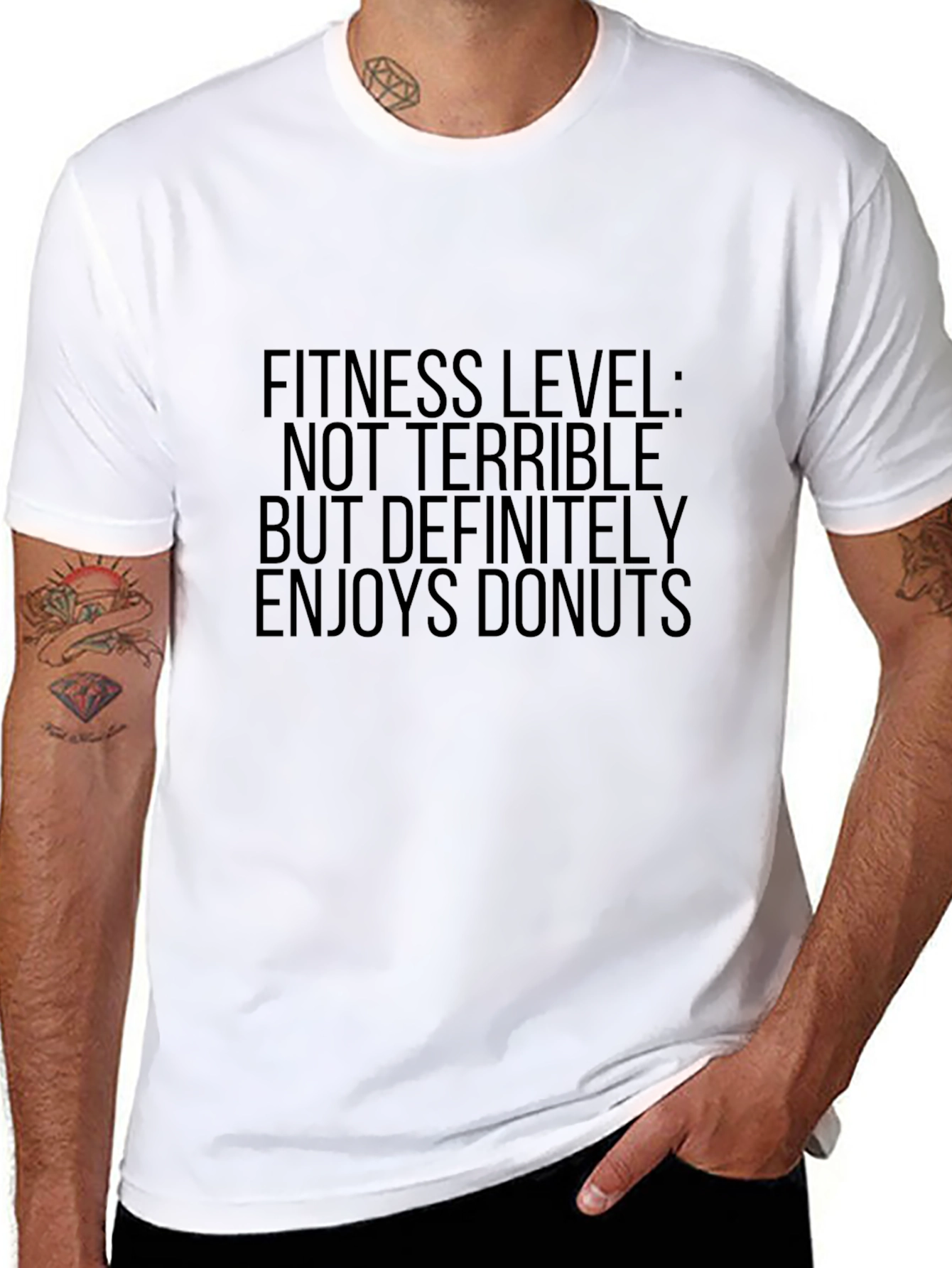 Fitness Level Donuts Mens T-Shirt