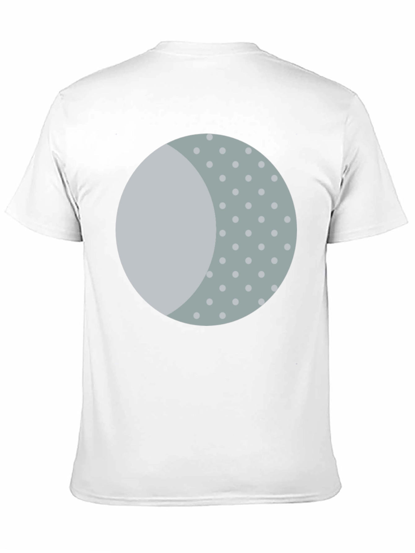 Unique Moon Phase Print Black T-Shirt