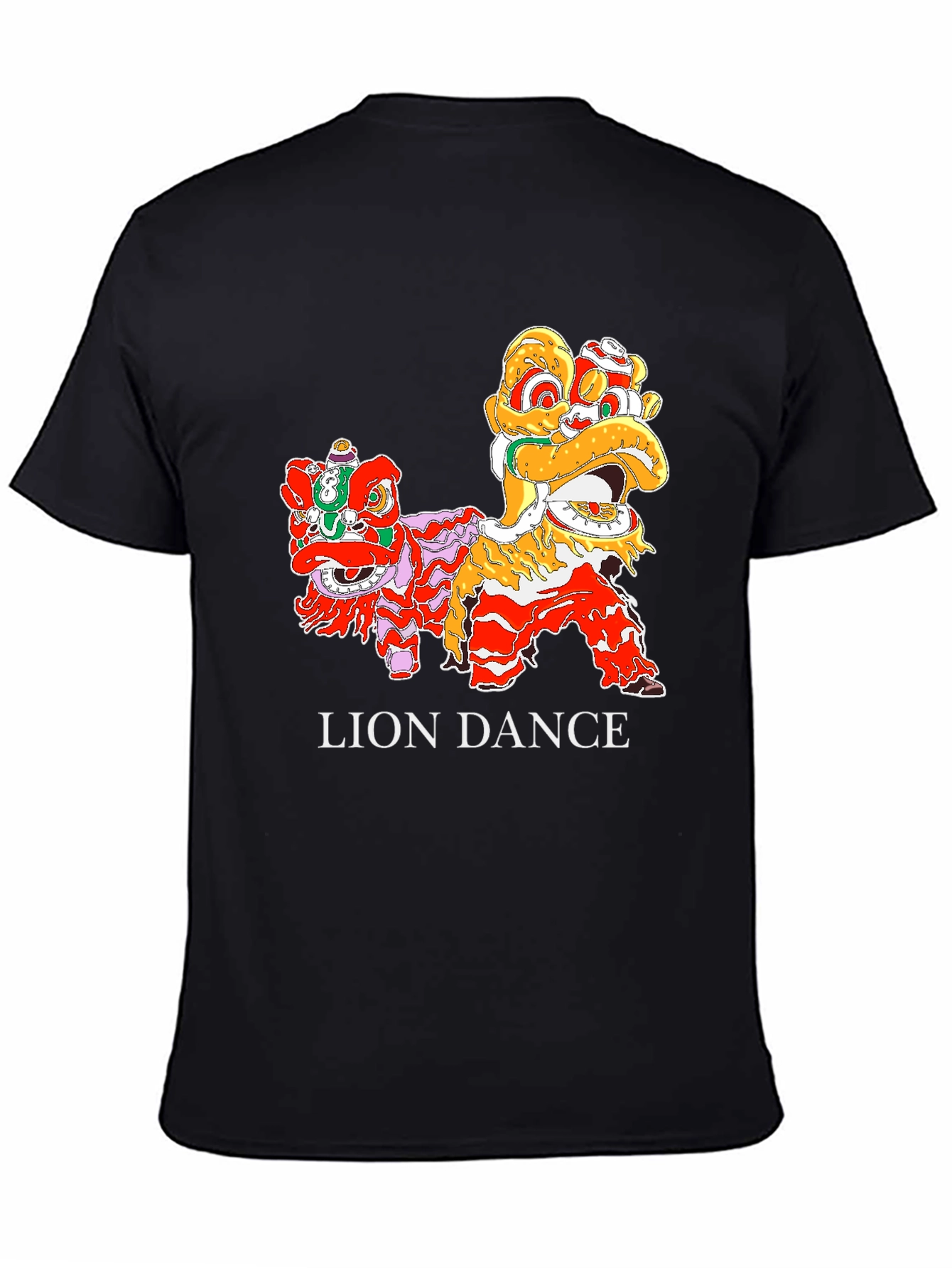 Lion Dance Graphic Tee -  Cultural Celebration Shirt