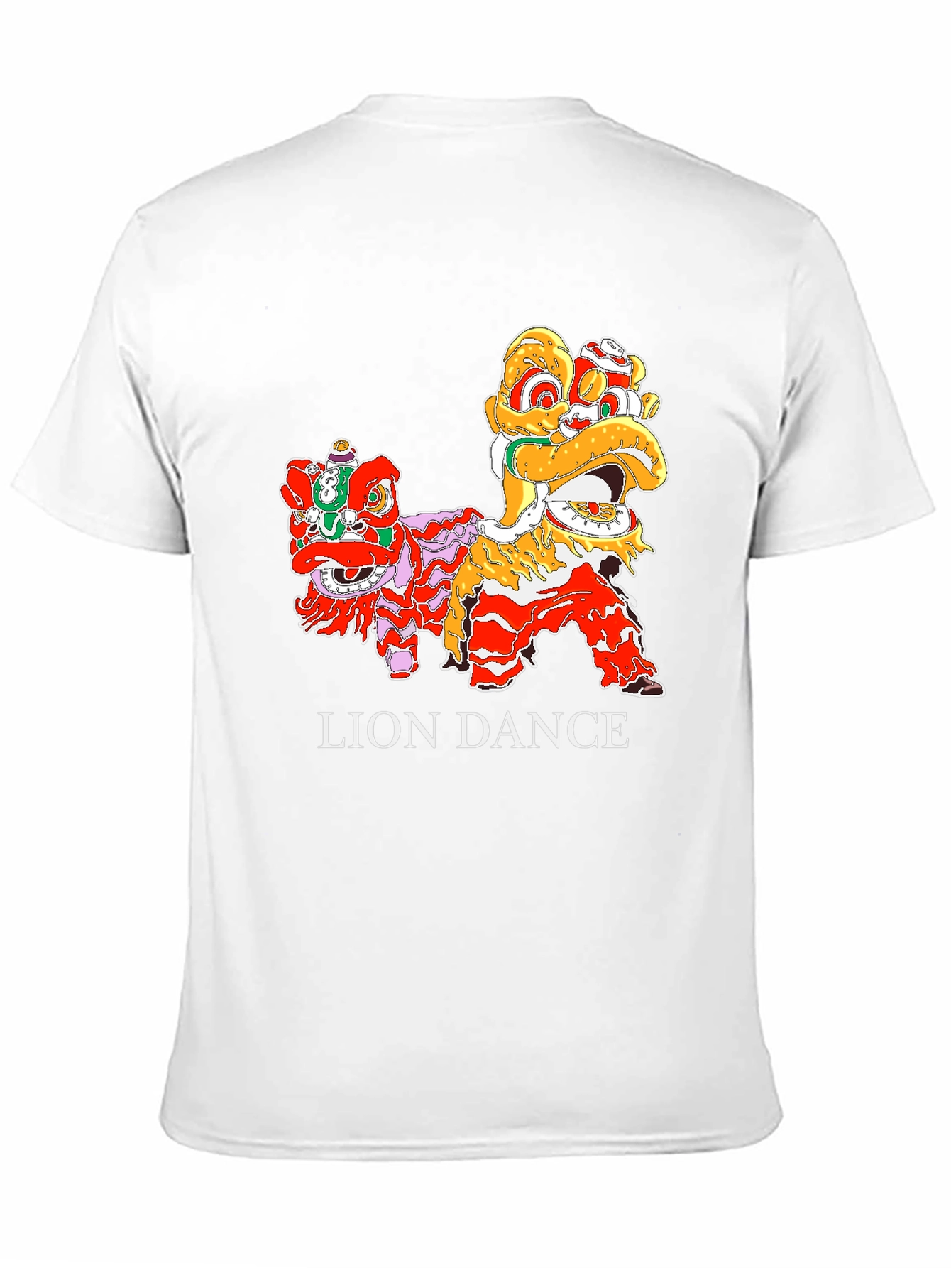 Lion Dance Graphic Tee -  Cultural Celebration Shirt