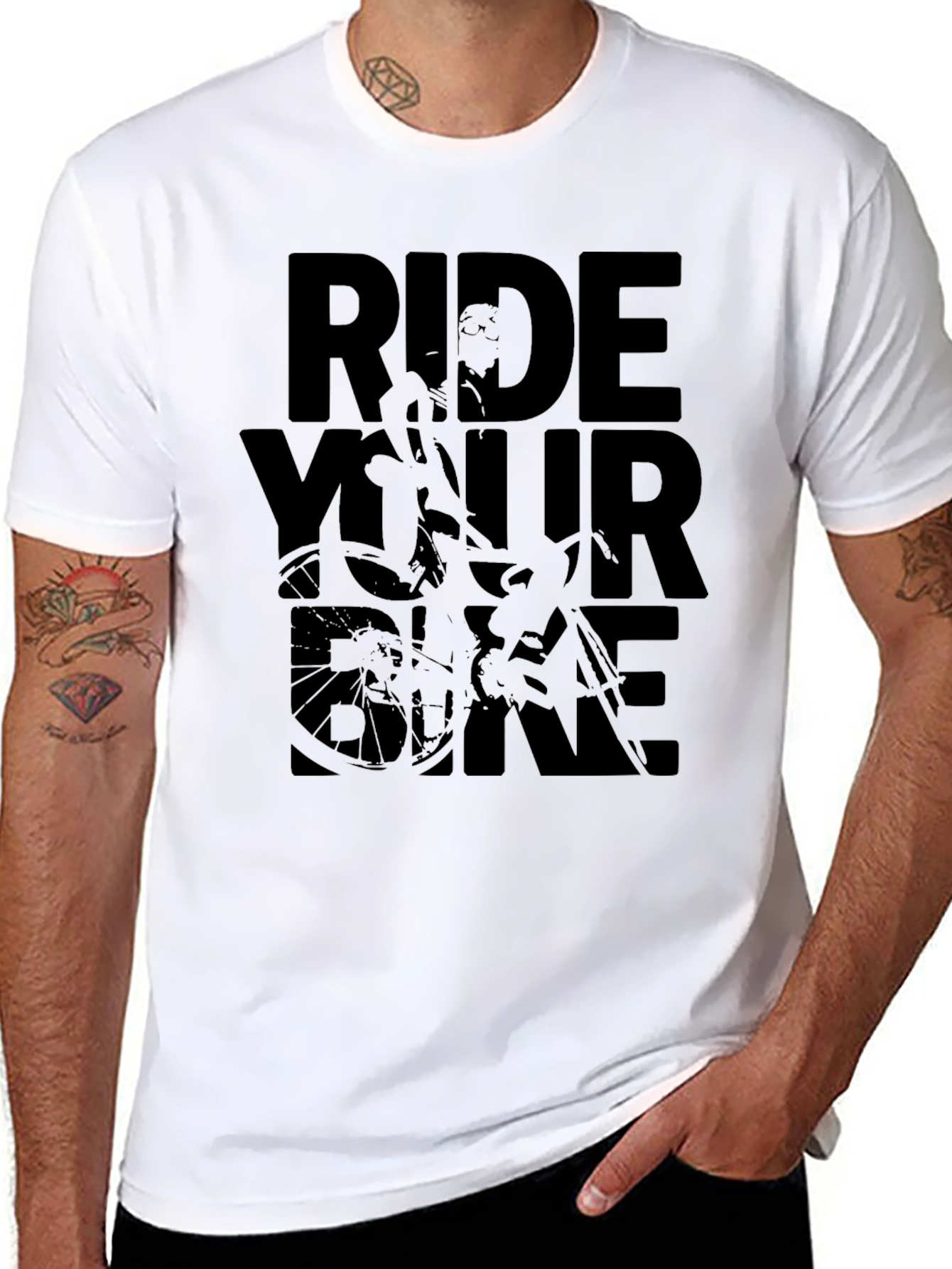 Ride Your Bike Graphic Tee - Mens Black T-Shirt