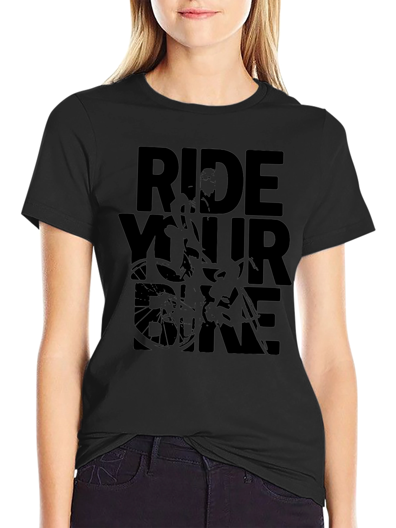 Ride Your Bike Graphic Tee - Mens Black T-Shirt