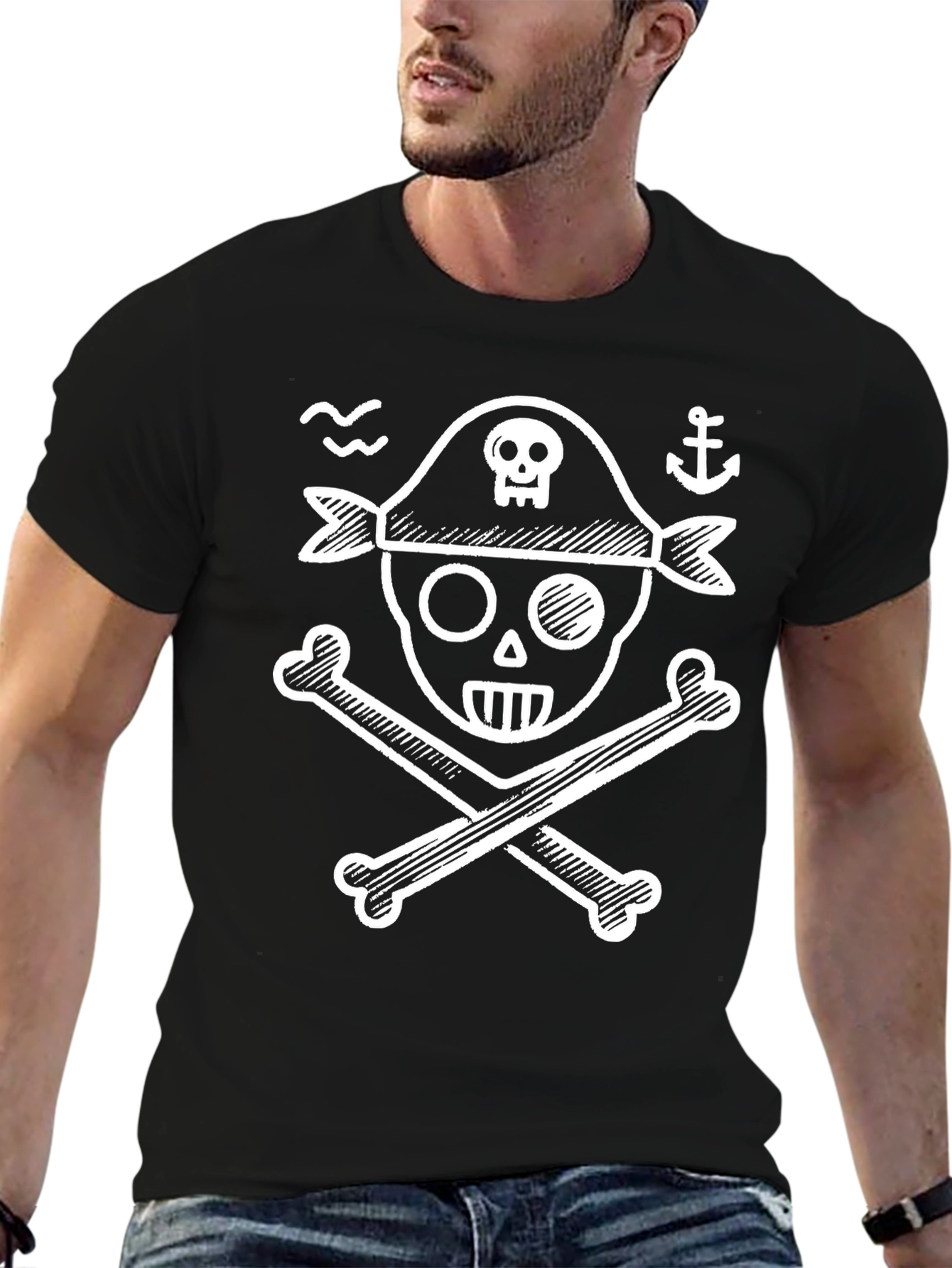 Pirate Skull & Crossbones Graphic Tee