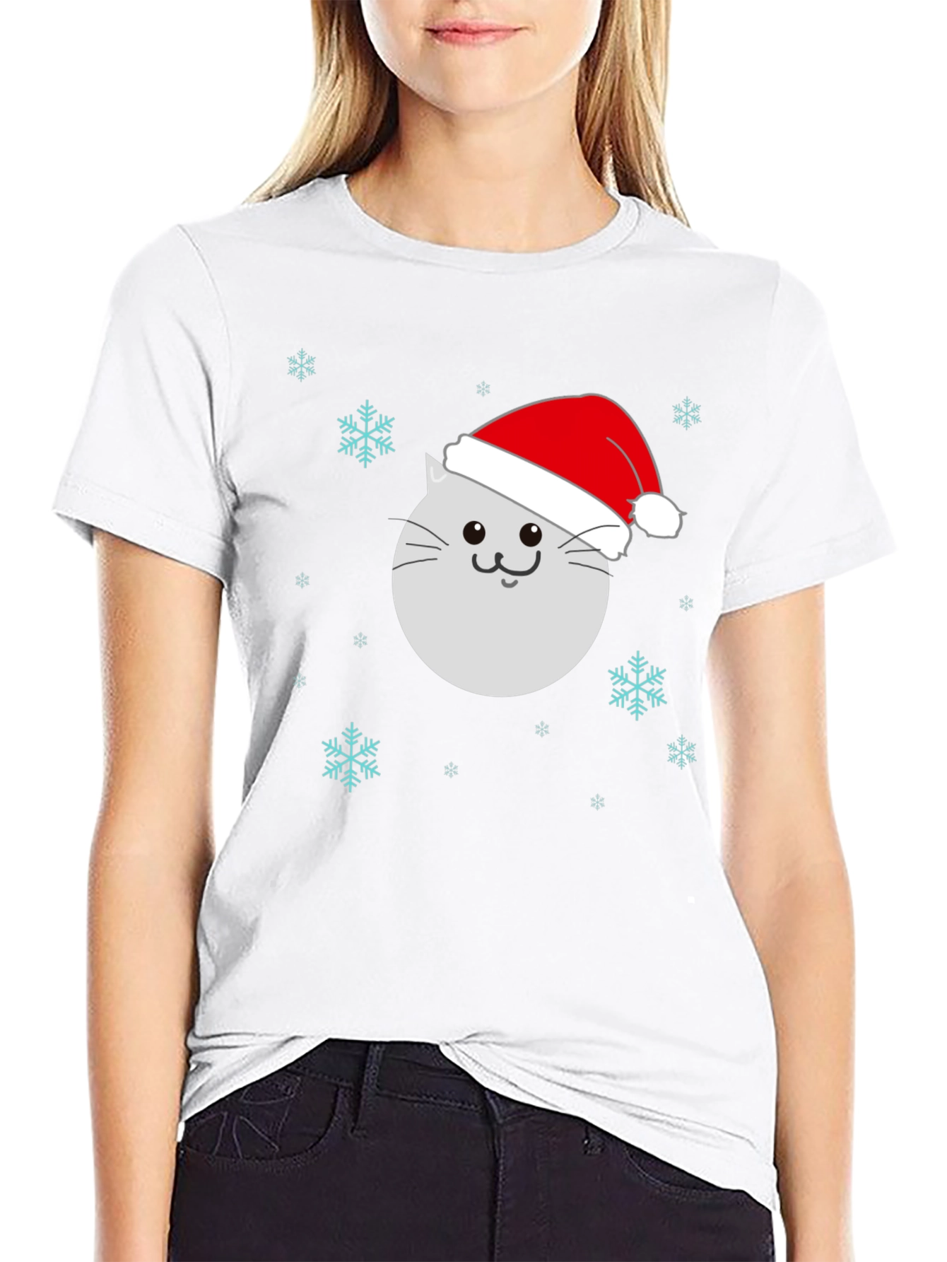 Festive Cat Christmas T-Shirt