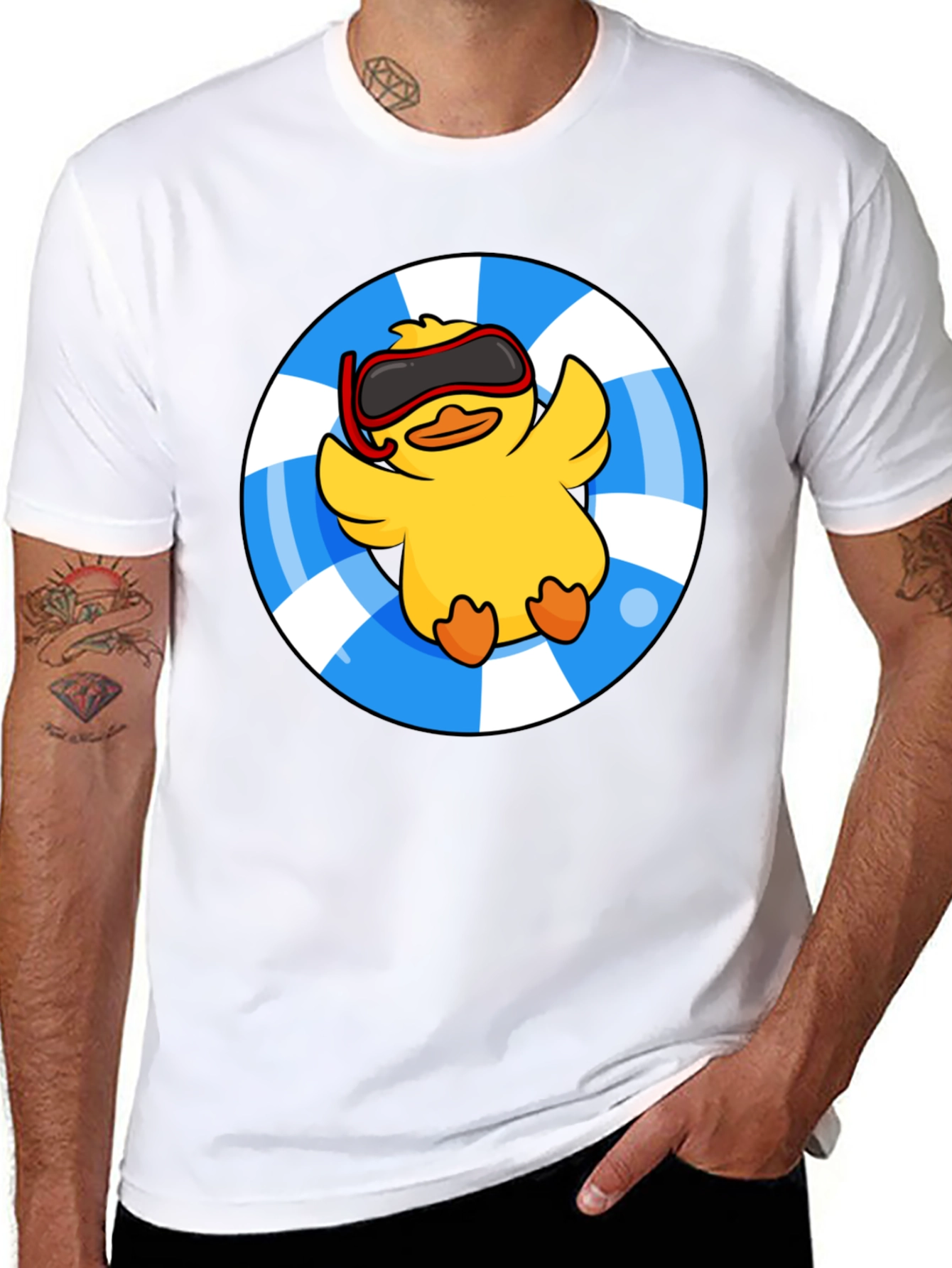 Duckling Pool Float Graphic Tee - Summer Ready!