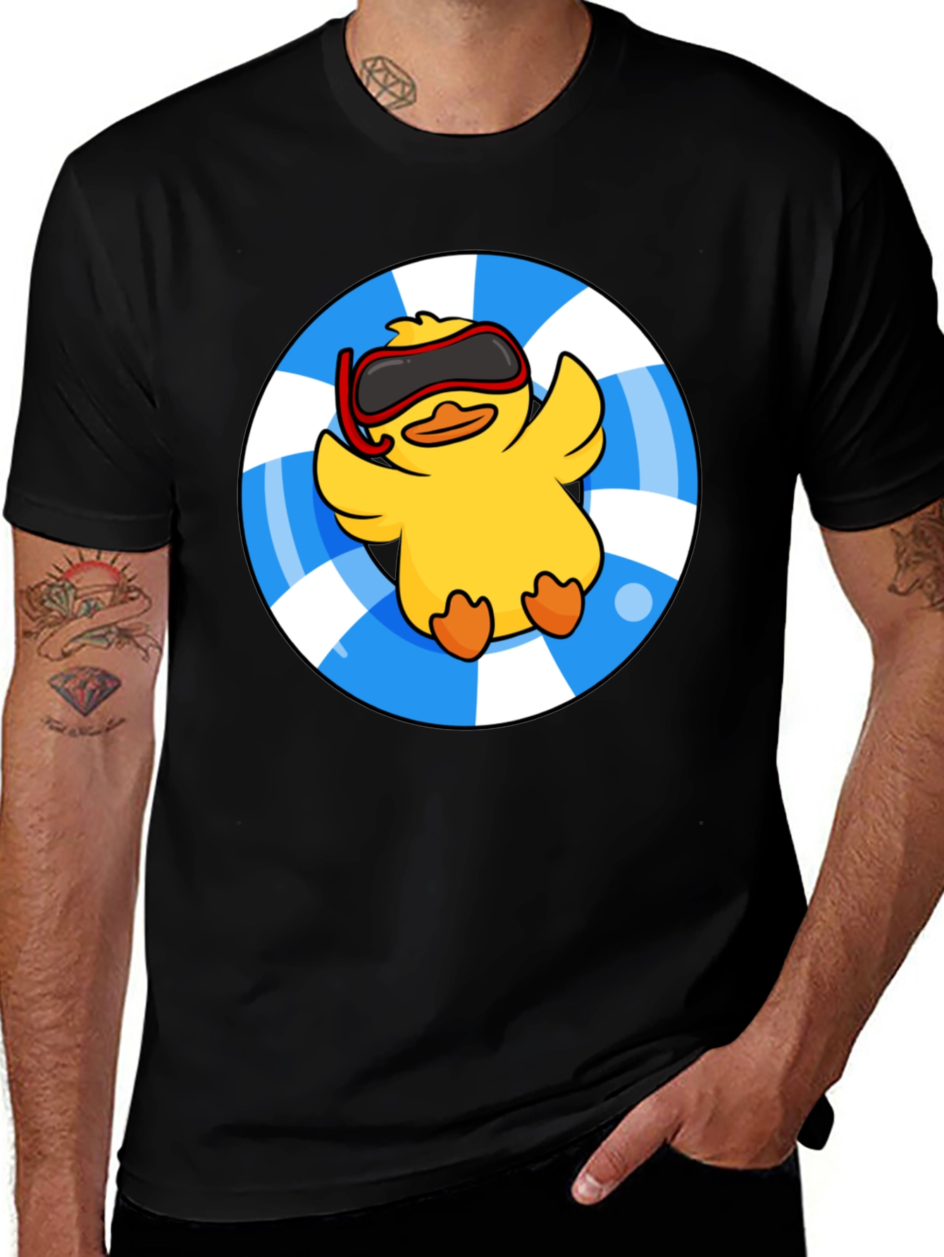 Duckling Pool Float Graphic Tee - Summer Ready!
