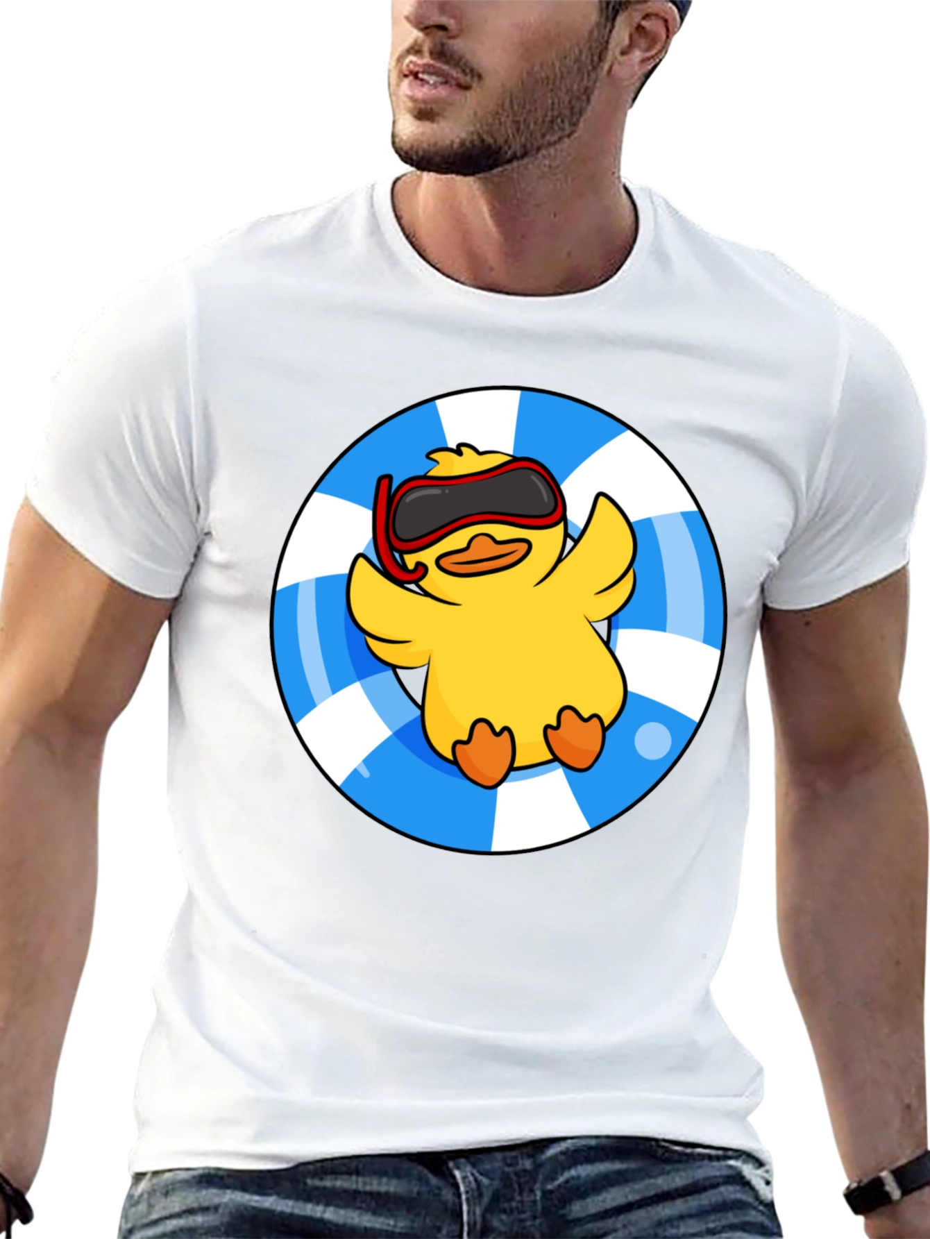 Duckling Pool Float Graphic Tee - Summer Ready!