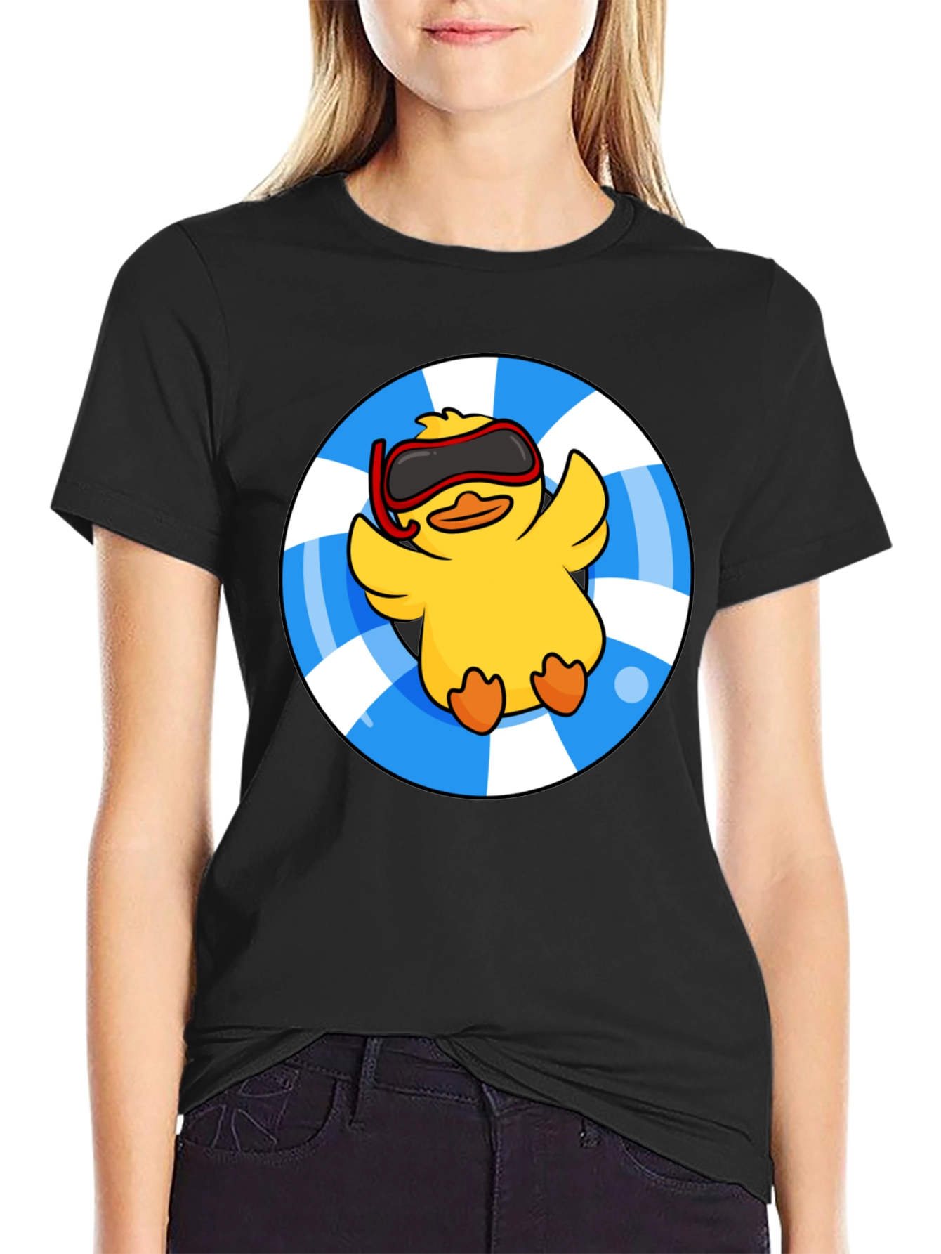 Duckling Pool Float Graphic Tee - Summer Ready!