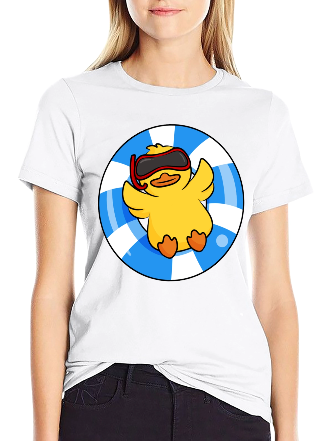 Duckling Pool Float Graphic Tee - Summer Ready!