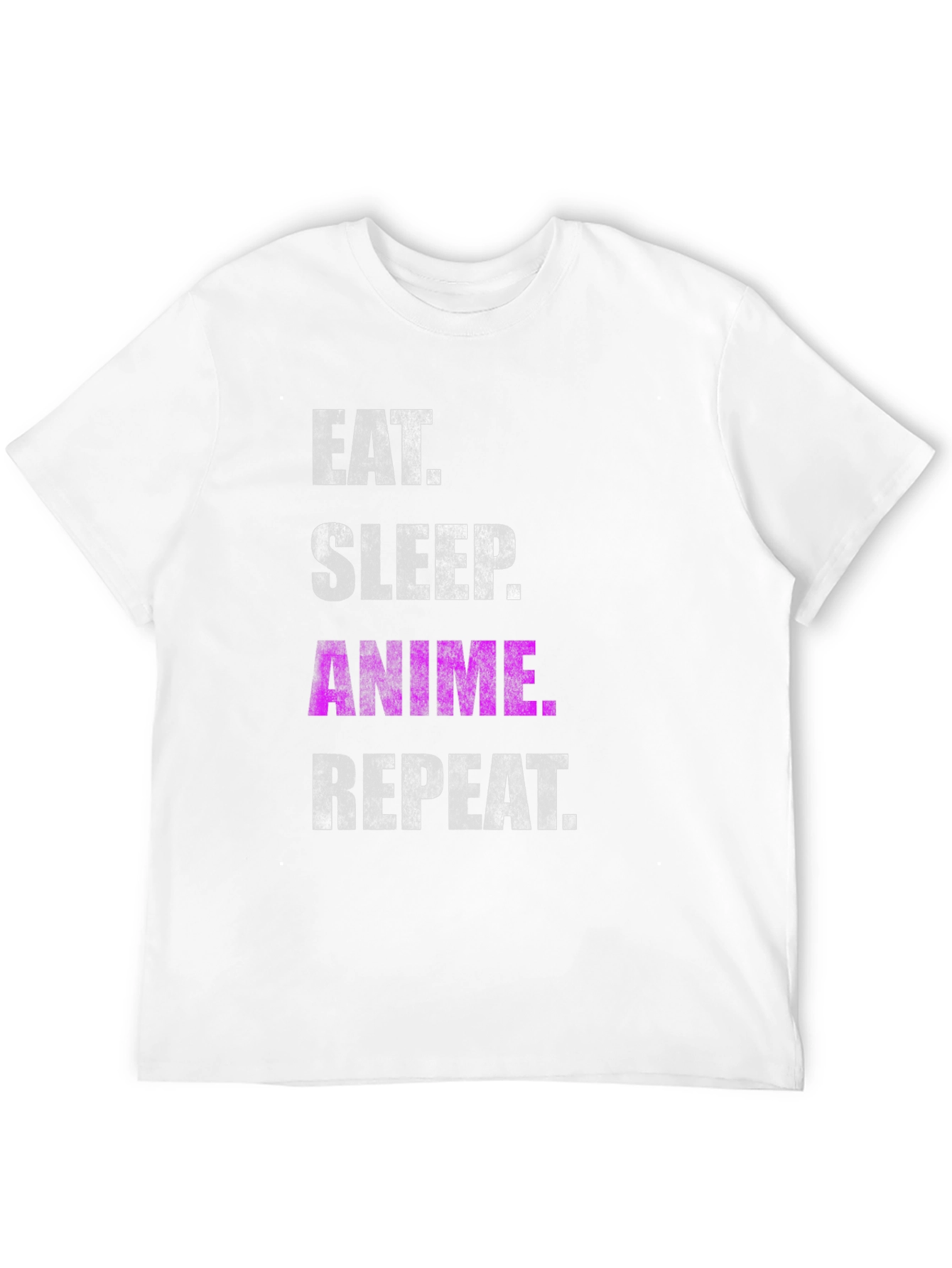 Eat Sleep Anime Repeat Black T-Shirt