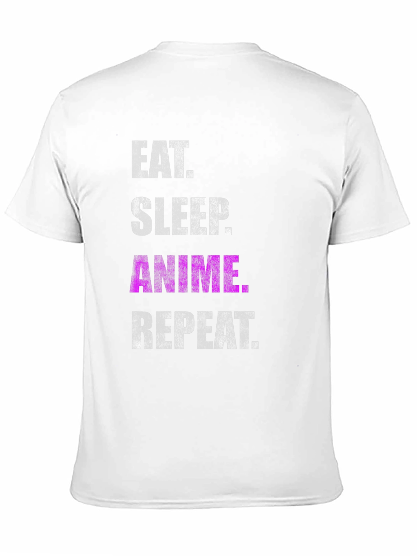 Eat Sleep Anime Repeat Black T-Shirt