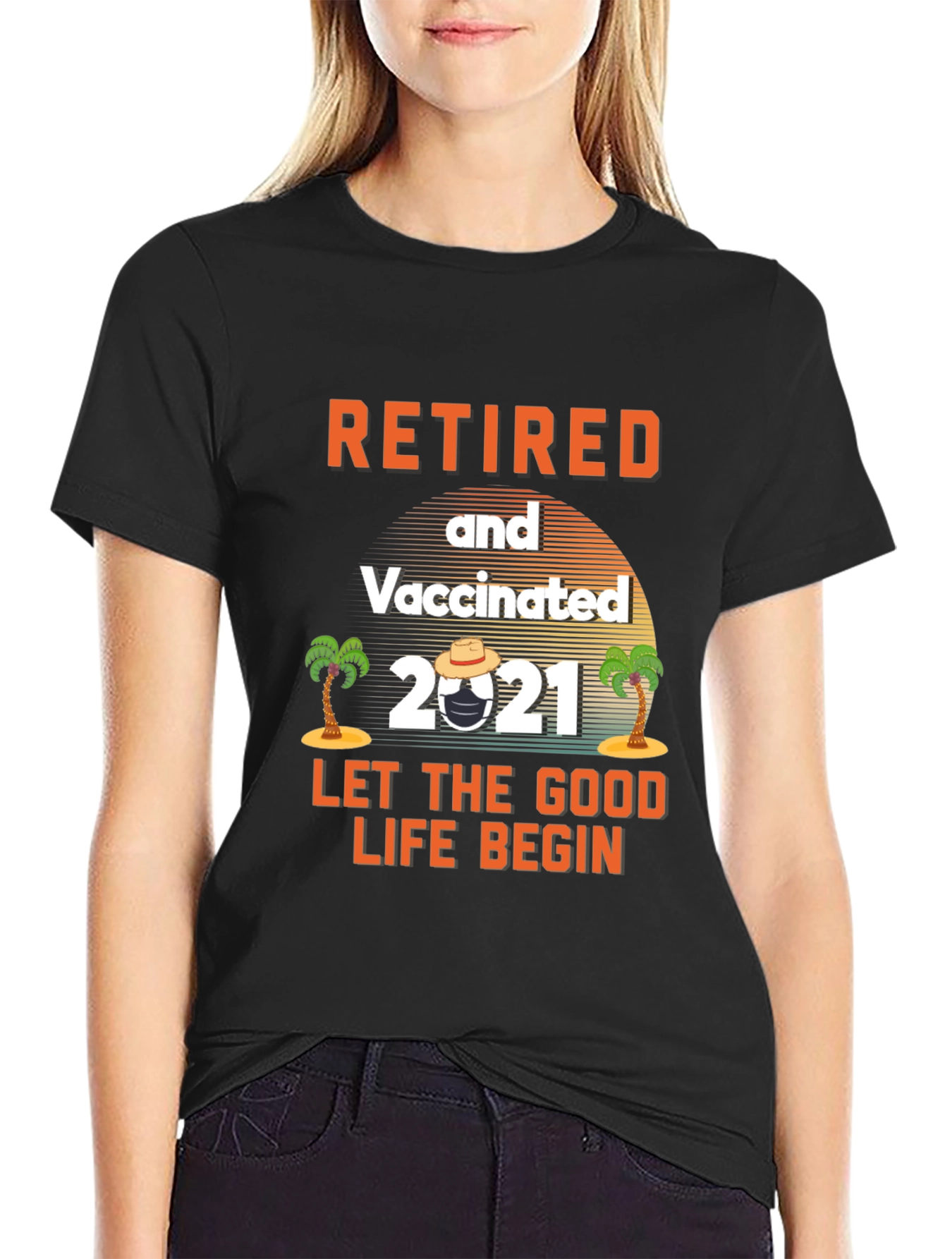Retired & Vaccinated 2021 Graphic Tee