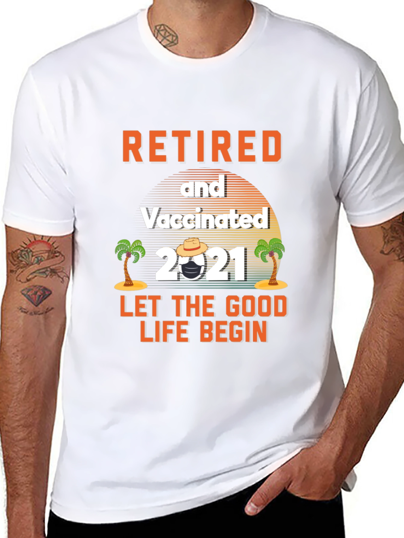 Retired & Vaccinated 2021 Graphic Tee